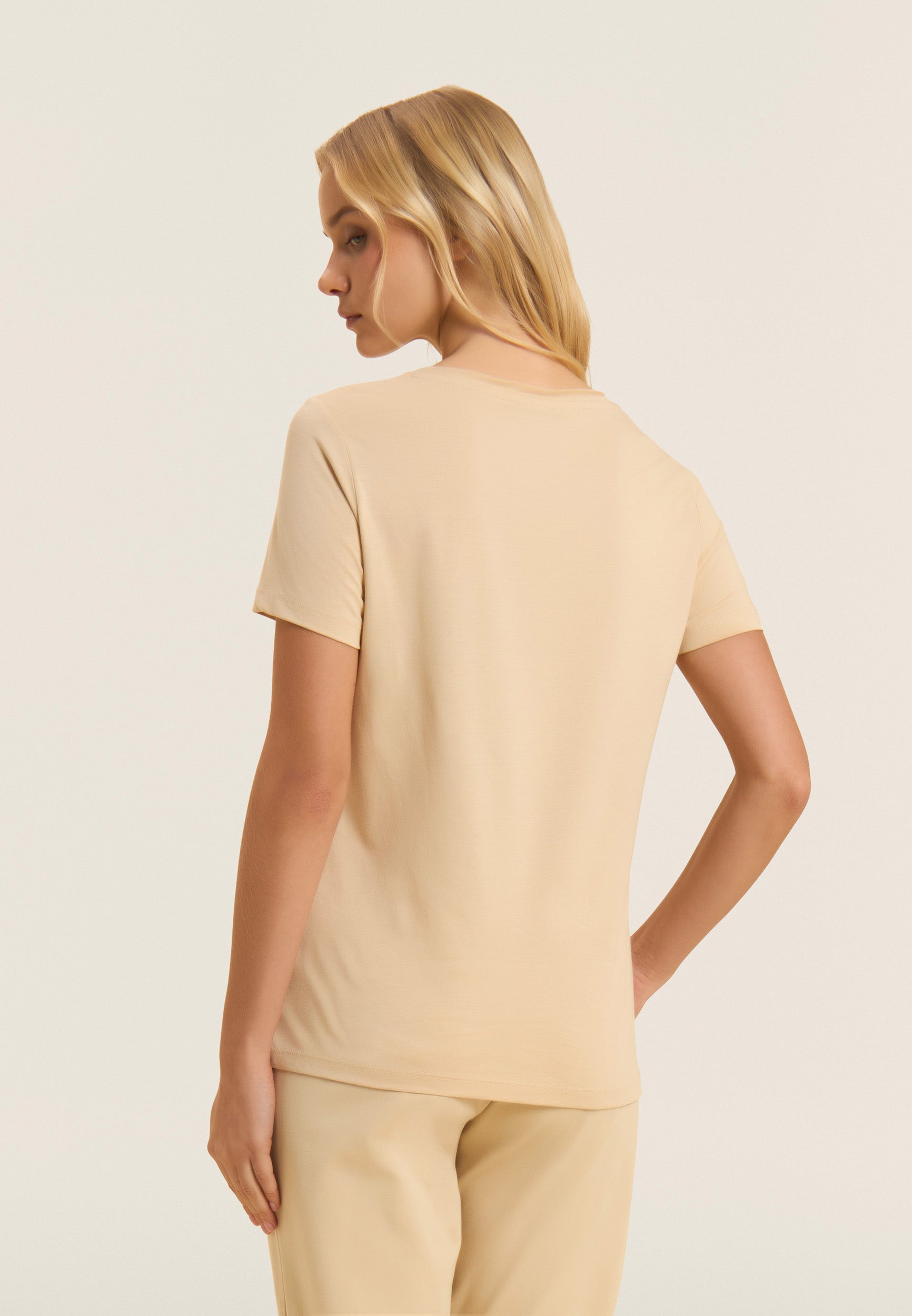 Freddy T-Shirt Manica Corta Animalier Beige