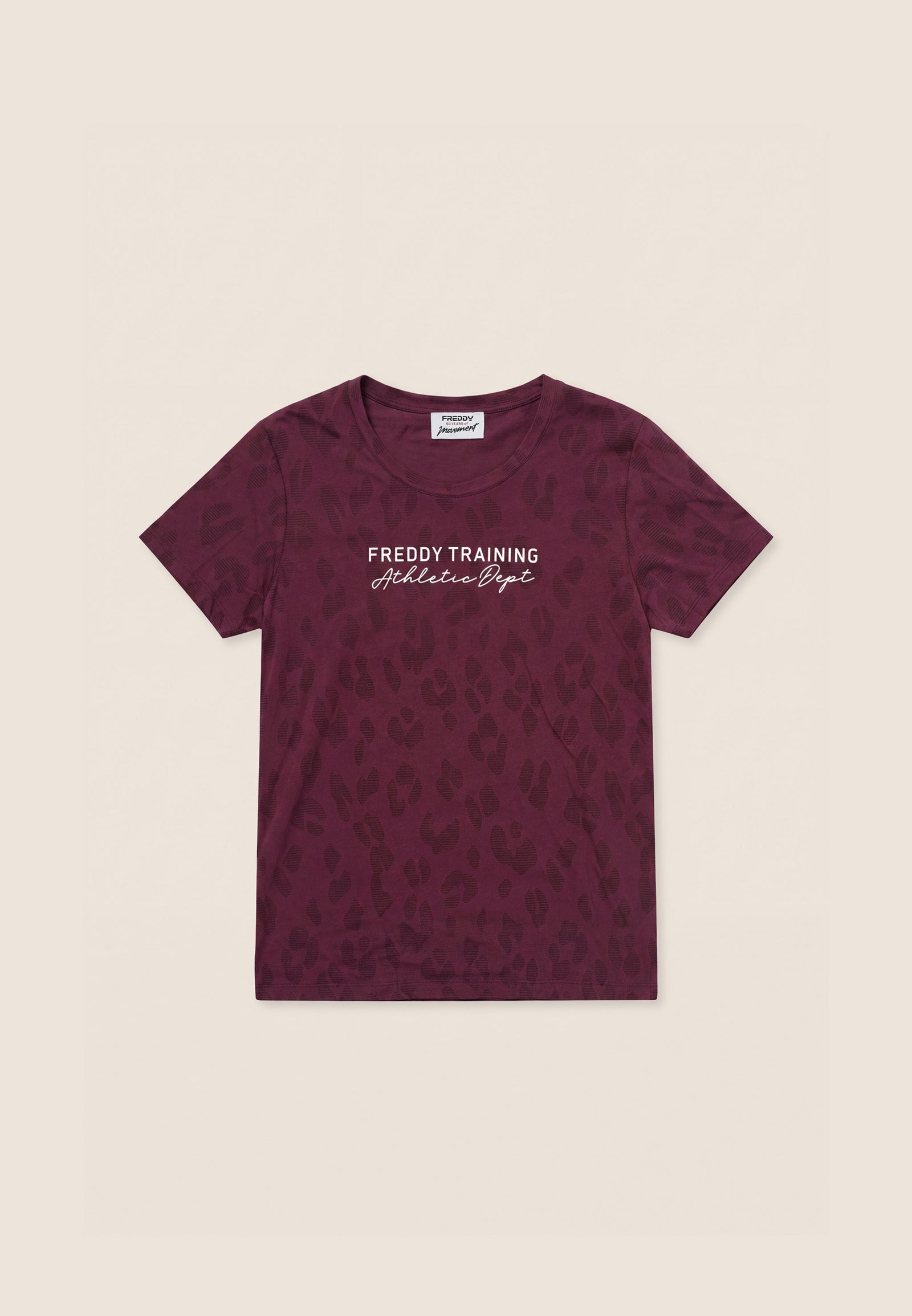 T-Shirt Regular con Stampa Leopardo
