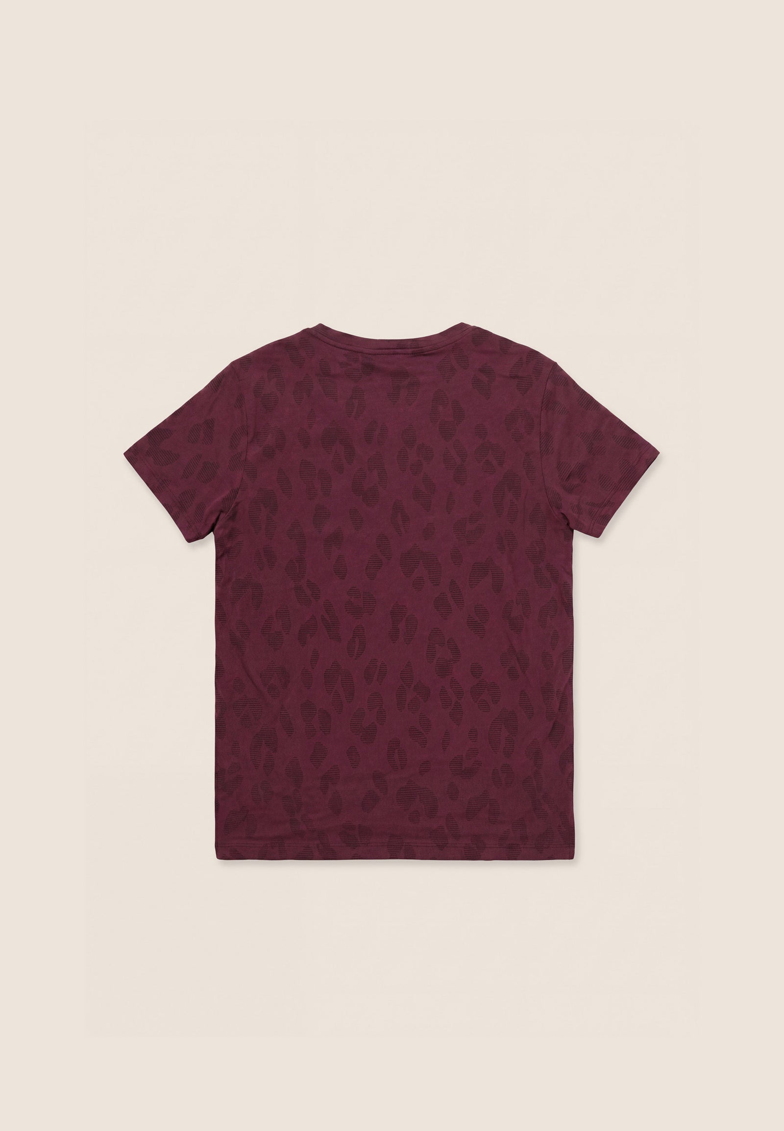 T-Shirt Regular con Stampa Leopardo