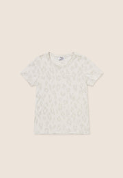 T-Shirt Regular con Stampa Leopardo