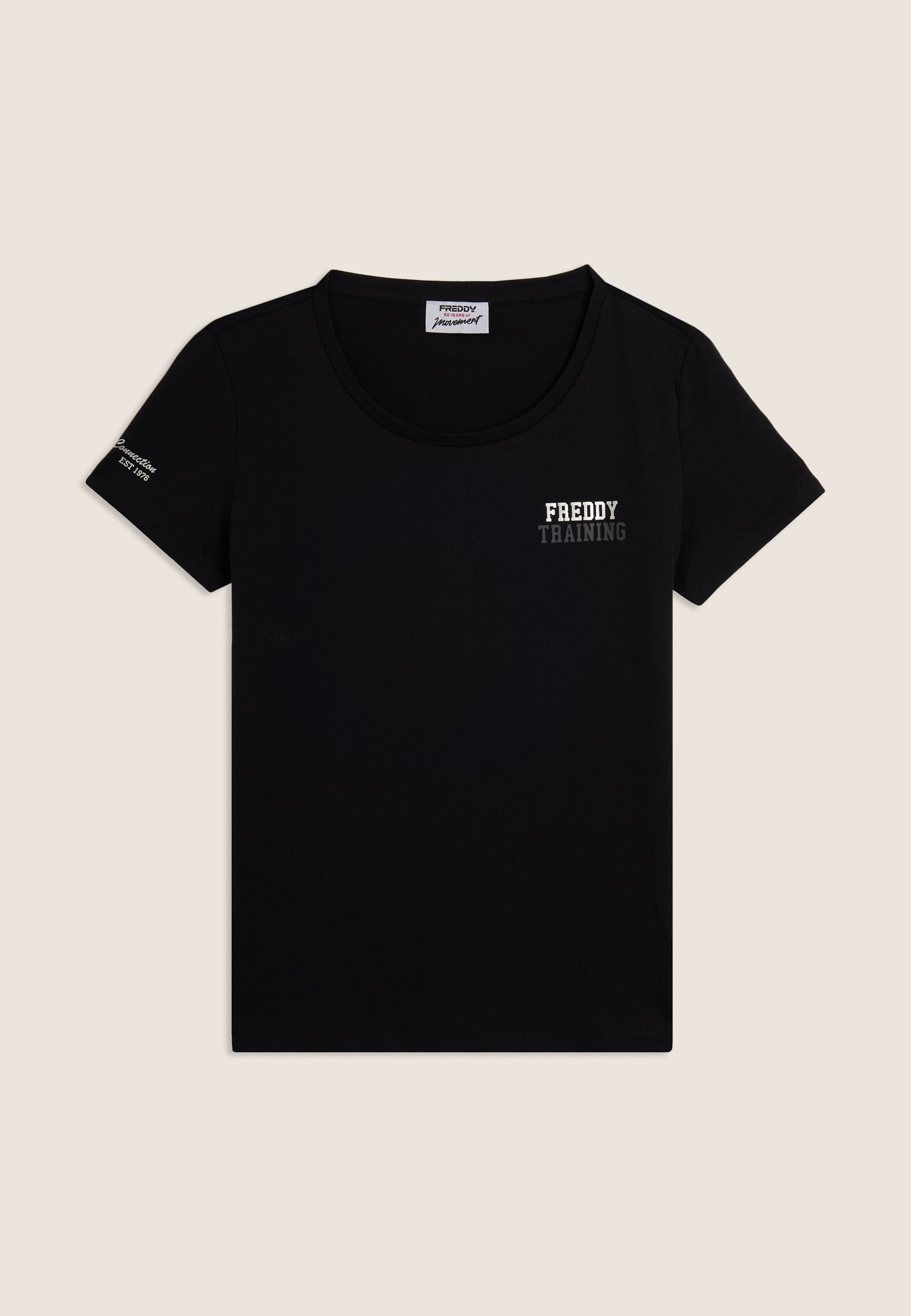 T-Shirt Regular Fit Freddy Training con Glitter
