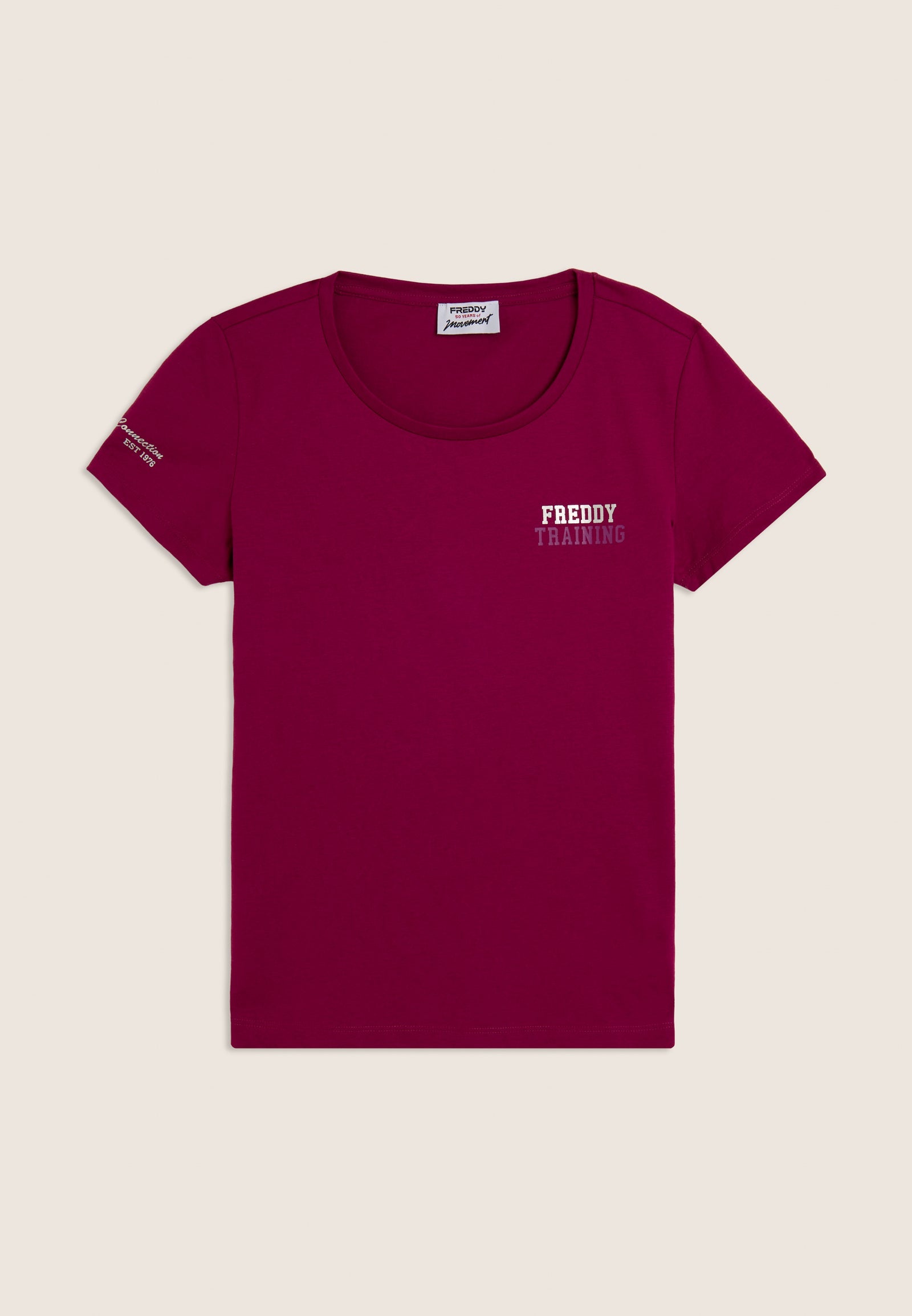 T-Shirt Regular Fit Freddy Training con Glitter