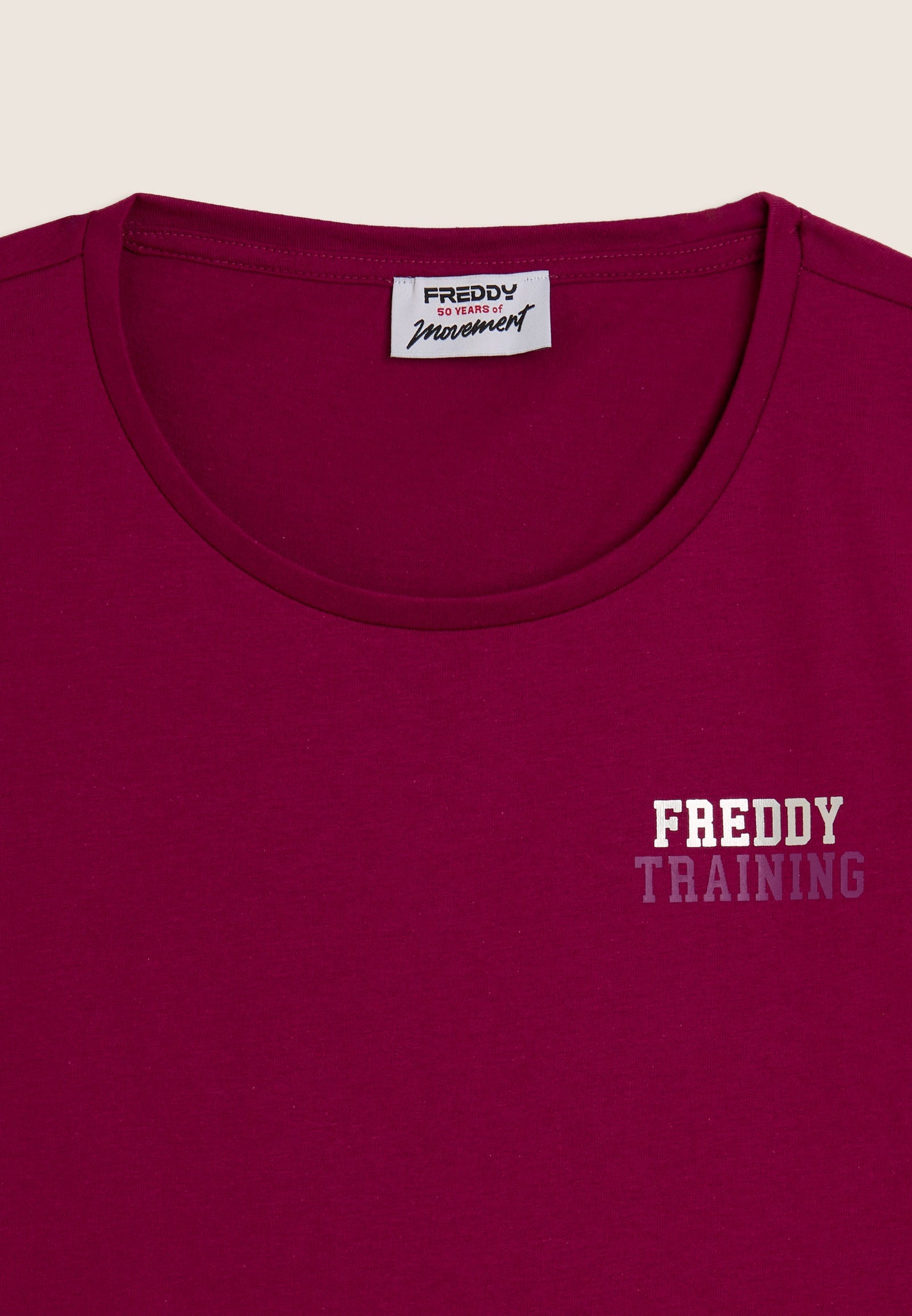 T-Shirt Regular Fit Freddy Training con Glitter