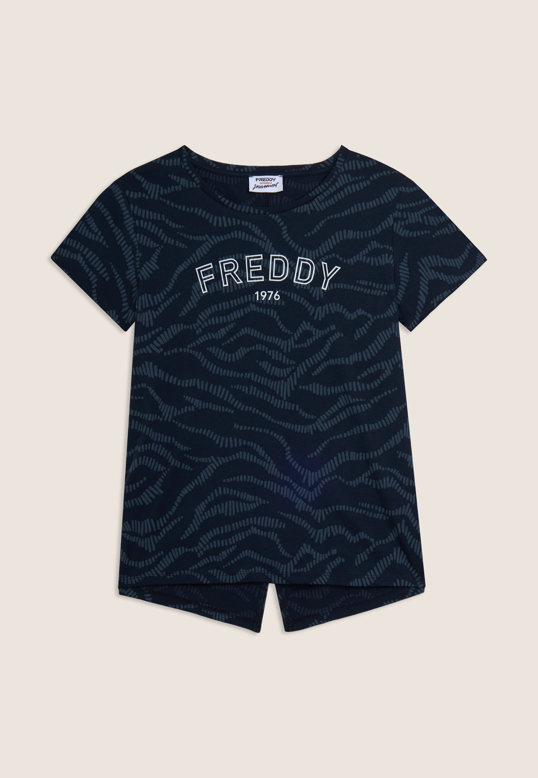 Freddy T-Shirt Stampata con Logo 1976 Multicolor