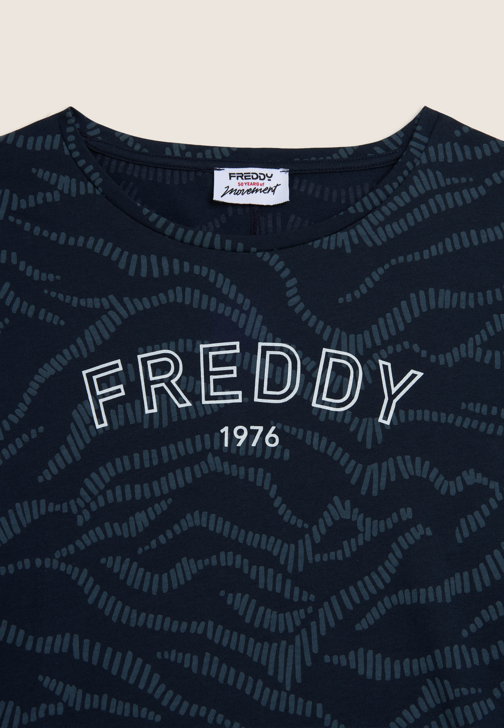 Freddy T-Shirt Stampata con Logo 1976 Multicolor