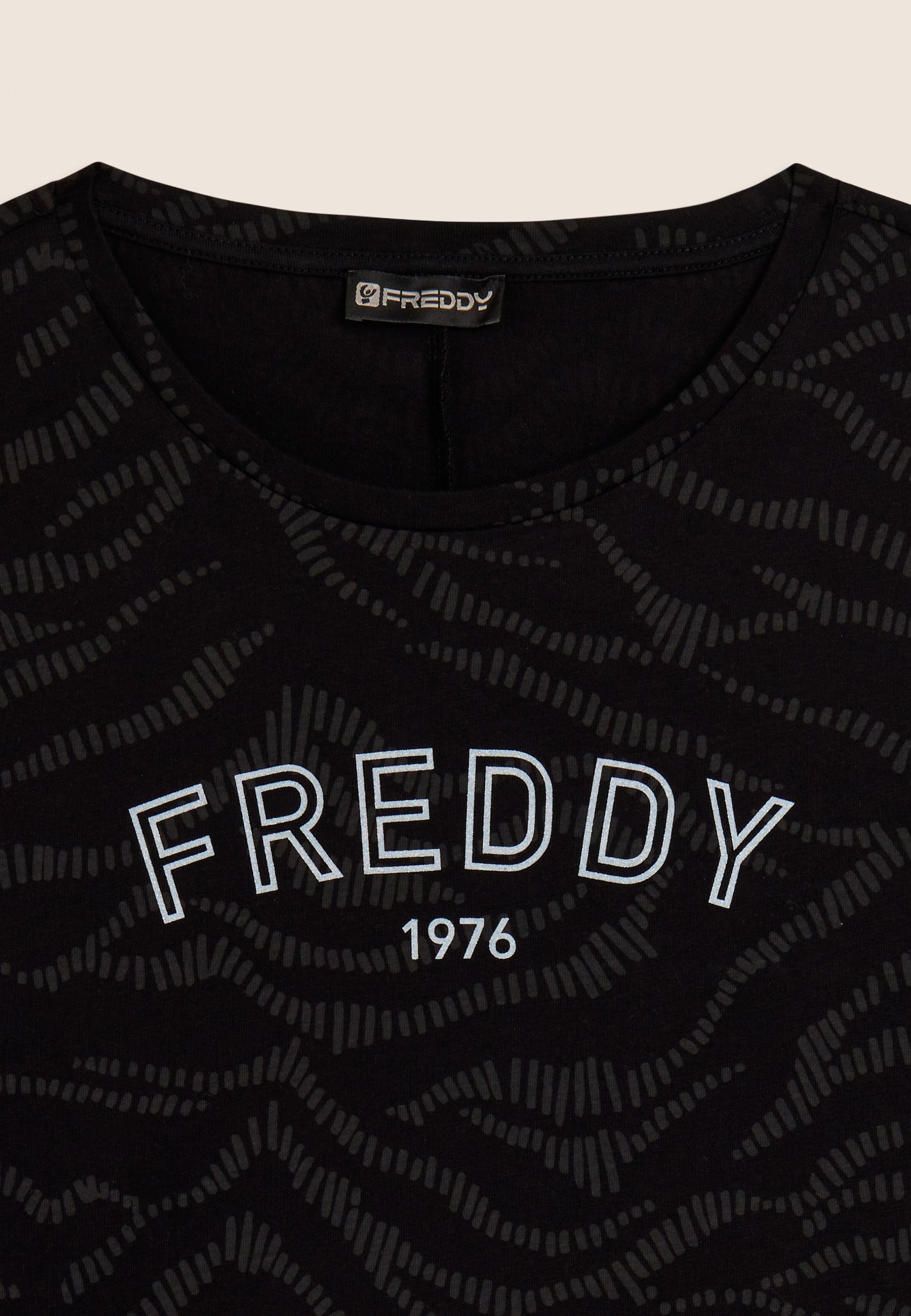 Freddy T-Shirt Stampata con Logo 1976 Multicolor