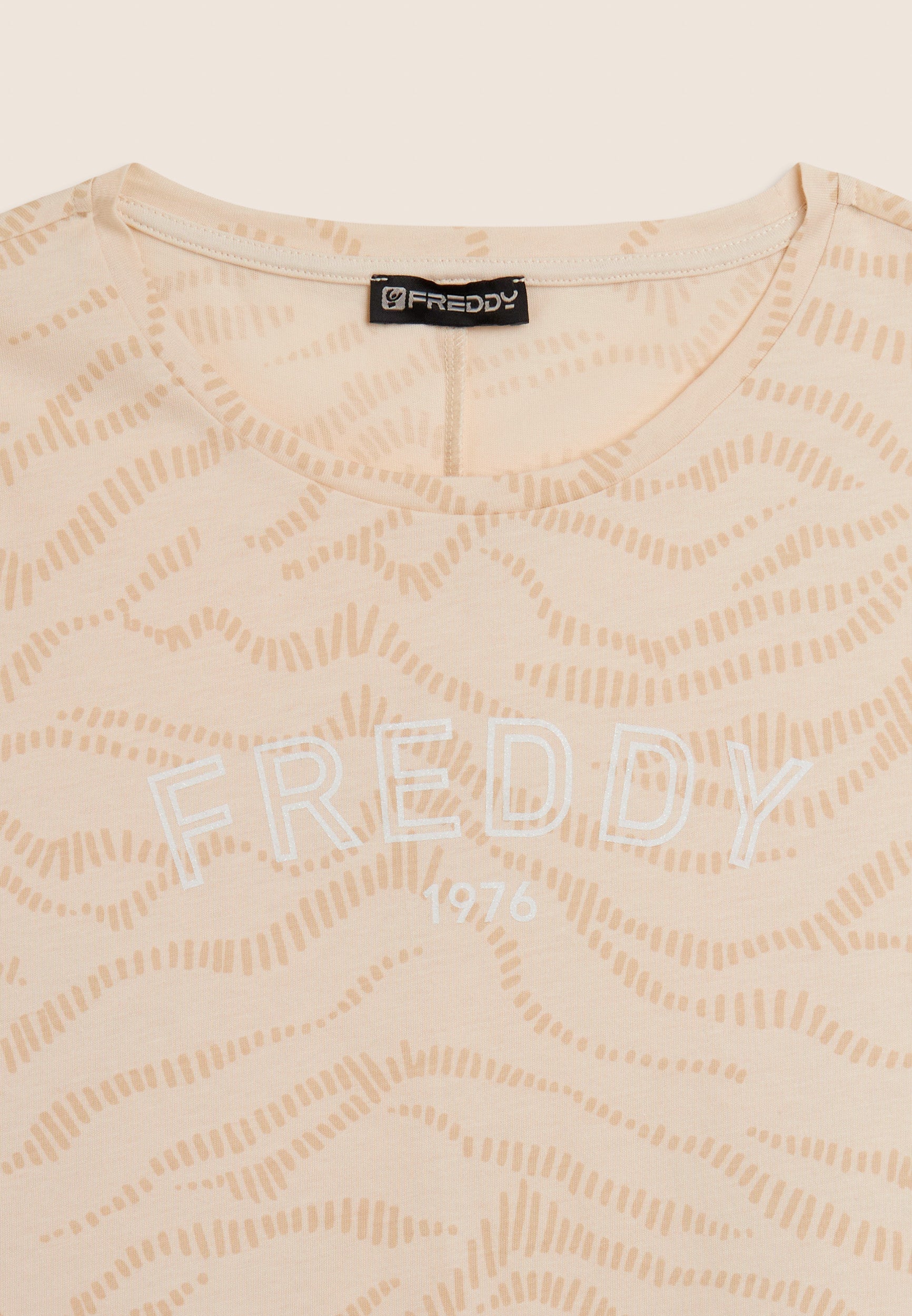 Freddy T-Shirt Stampata Logo 1976 Multicolor