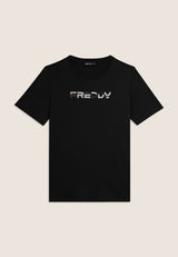T-Shirt T-shirt Manica Corta con Logo Olografico