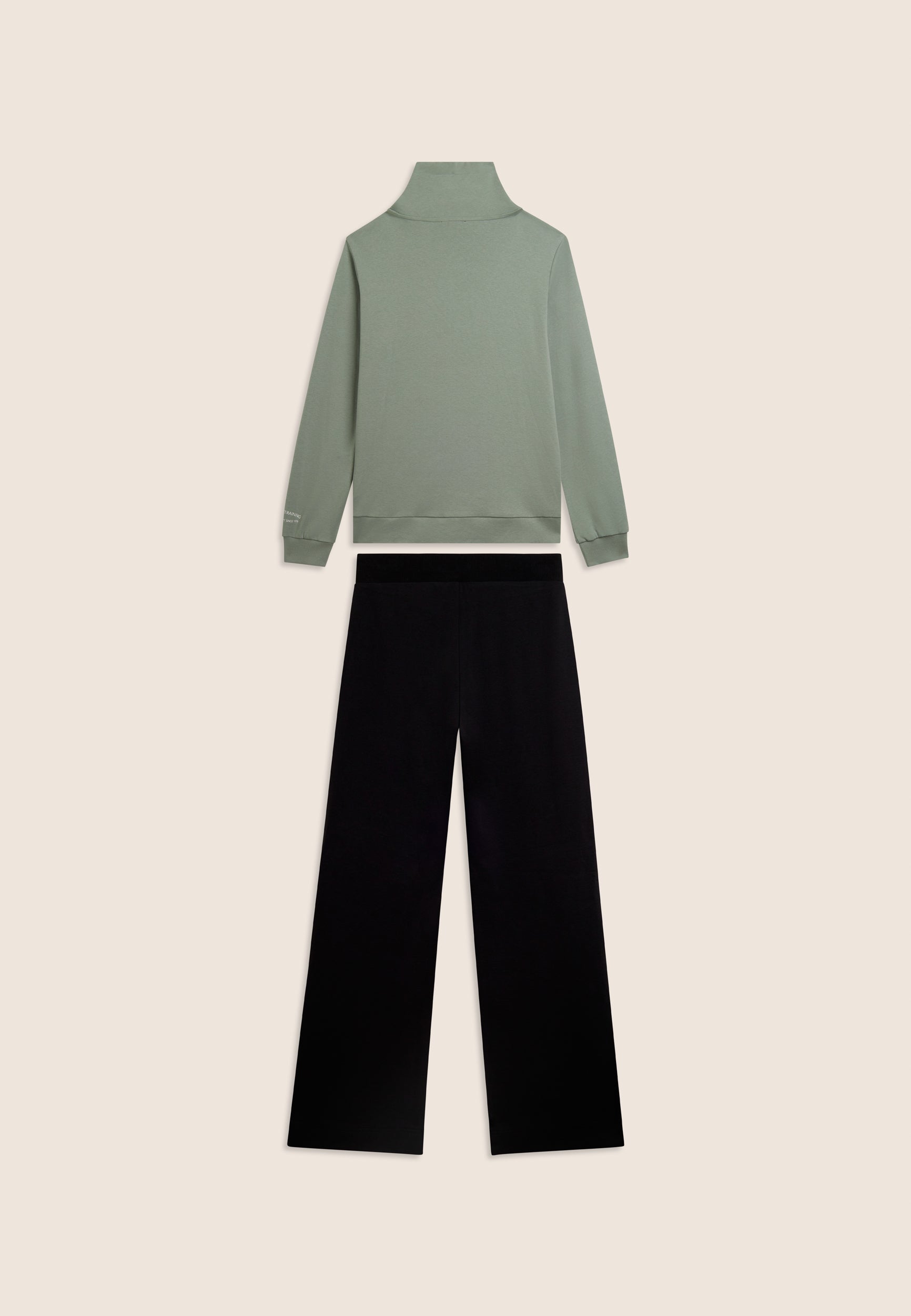 Freddy Tuta con Zip e Pantaloni Wide Leg Nero