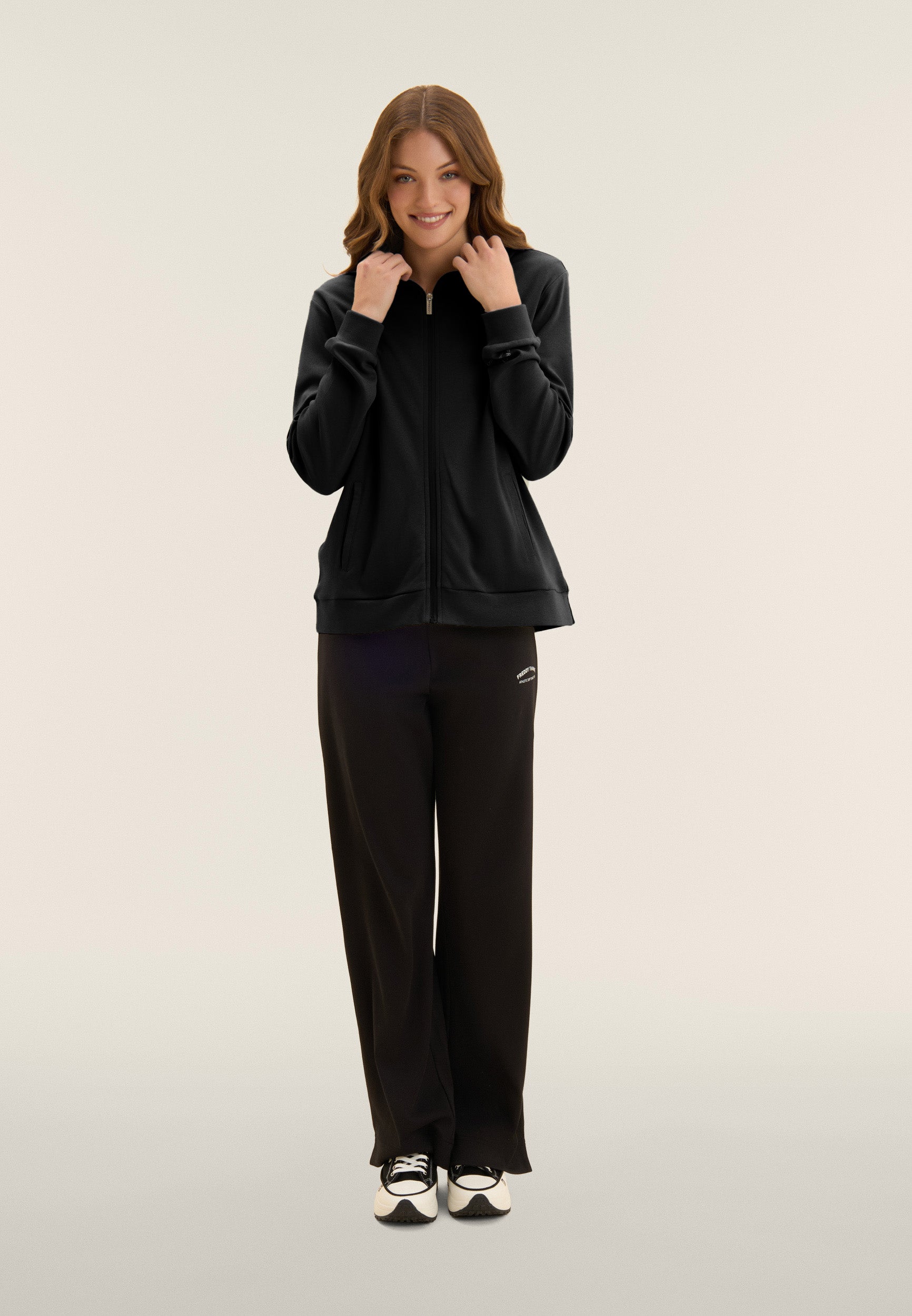 Freddy Tuta Zip e Wide Leg Nero
