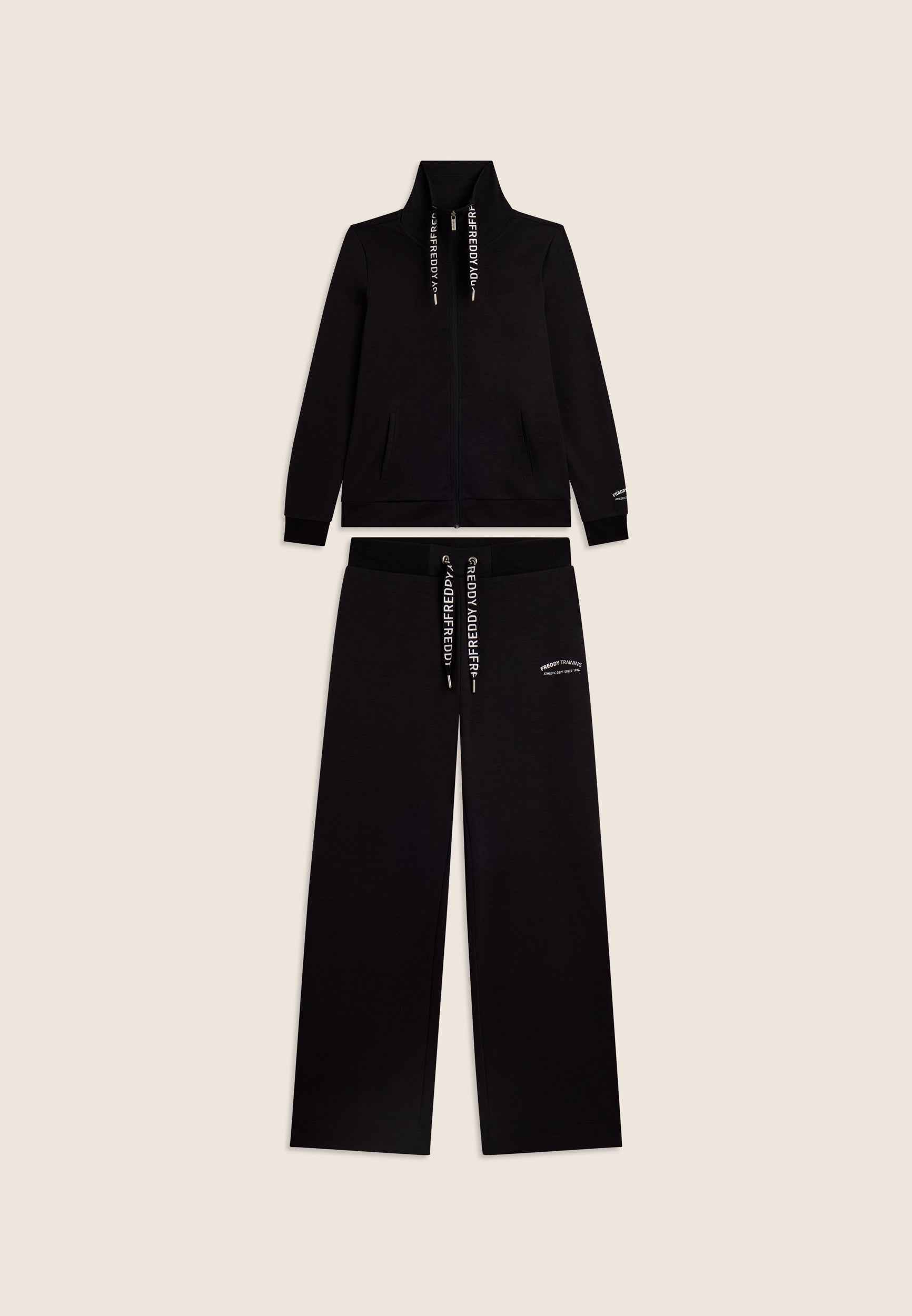 Freddy Tuta Zip e Wide Leg Nero
