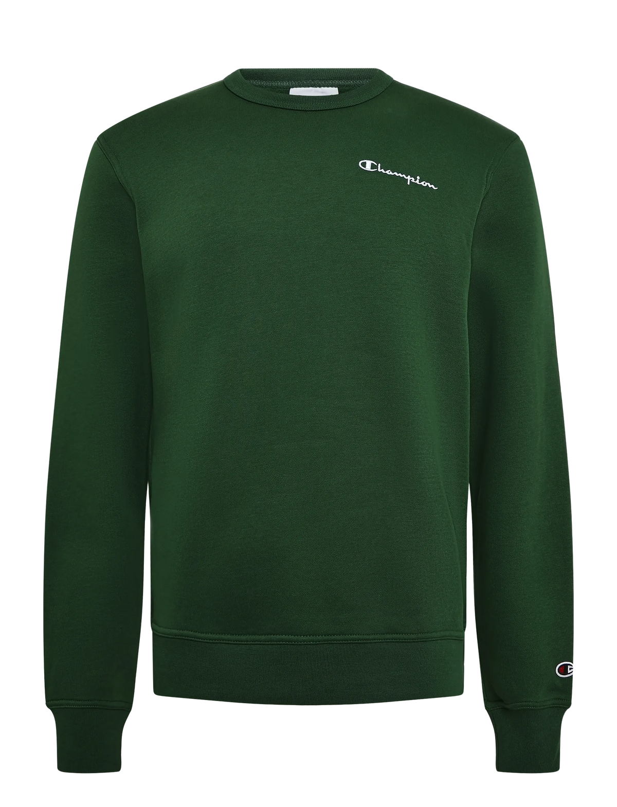 Felpa Girocollo Icons con Logo Ricamato - Verde Brillante
