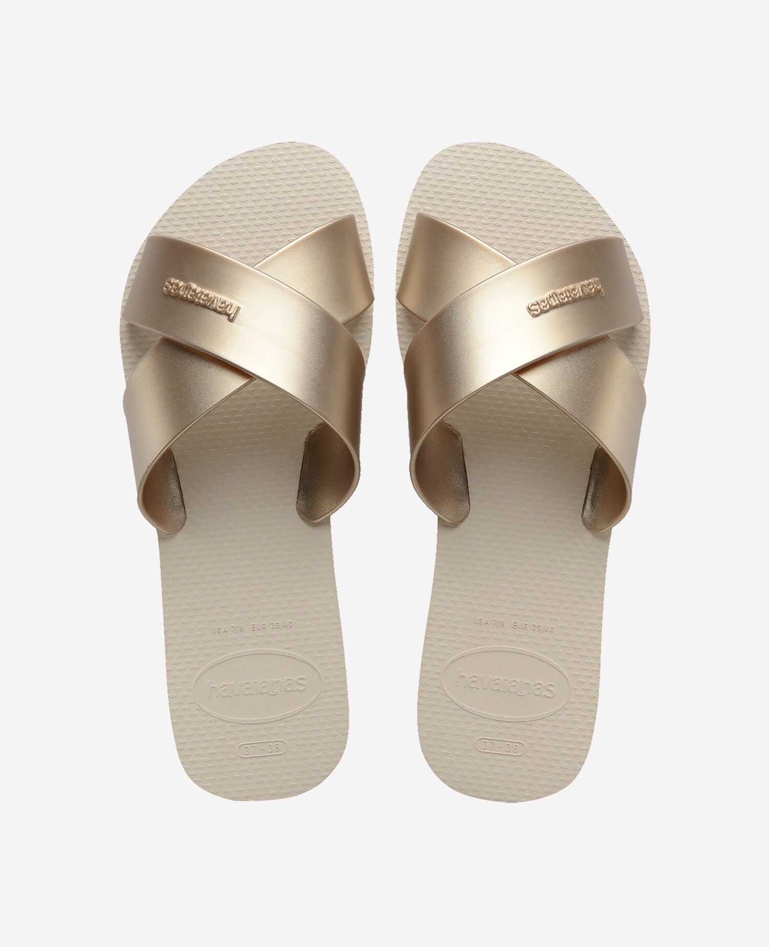 Havaianas Infradito Aqua Metallic Beige