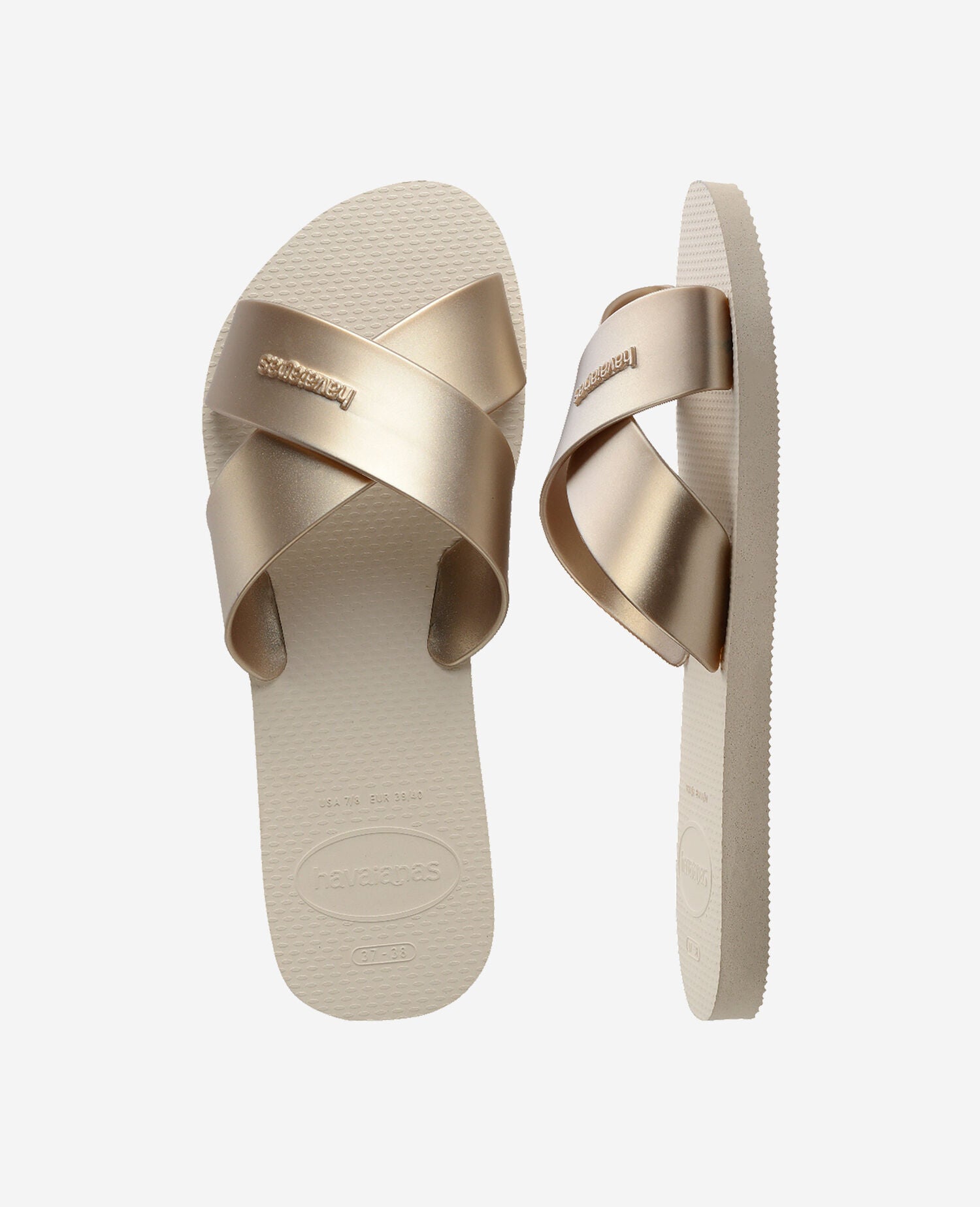 Havaianas Infradito Aqua Metallic Beige