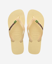 Havaianas Infradito Brasil Logo Beige