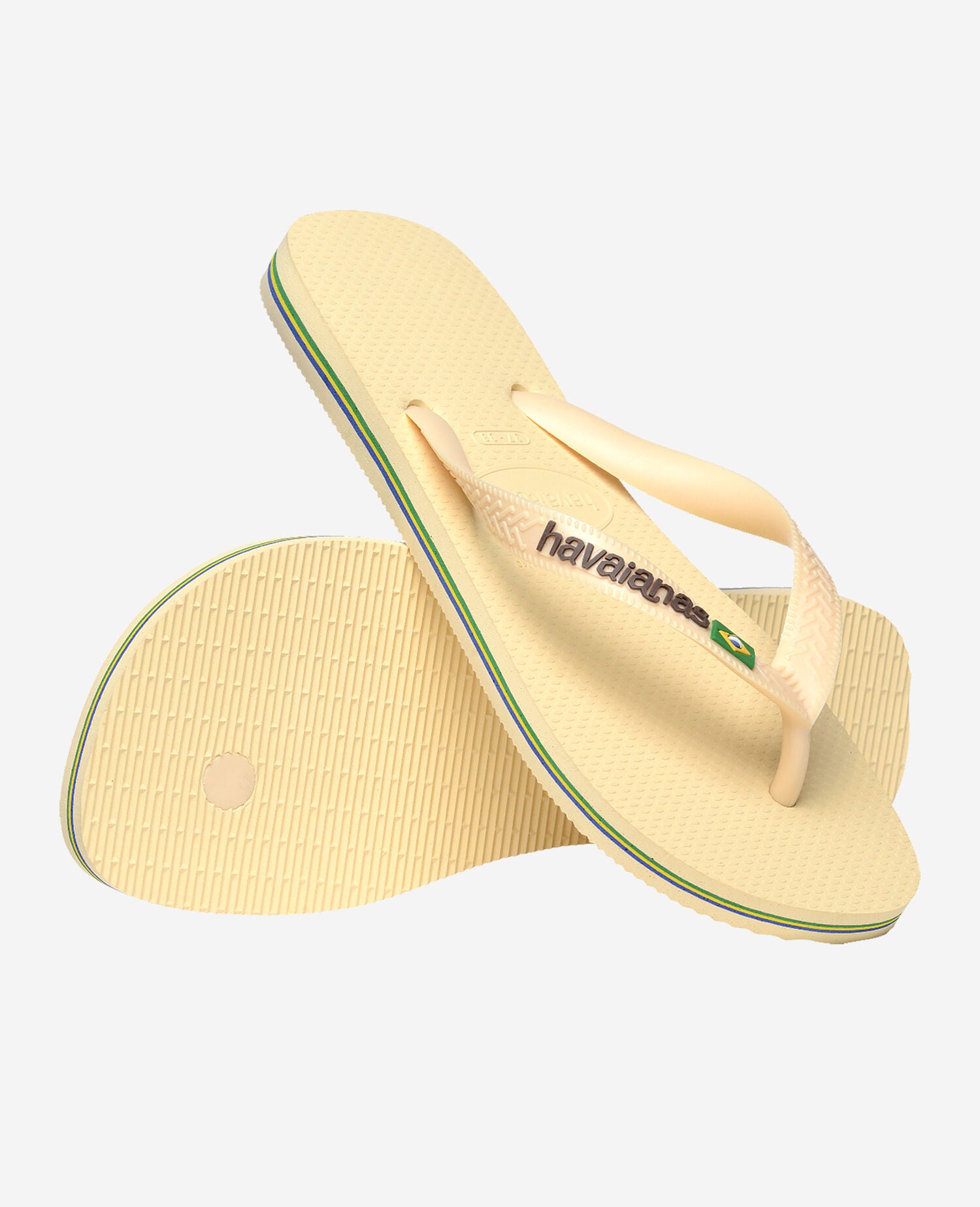 Havaianas Infradito Brasil Logo Beige