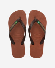 Havaianas Infradito Brasil Logo Marrone