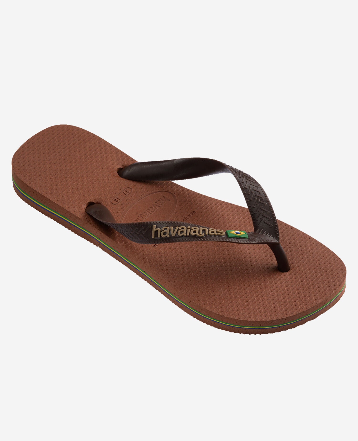 Havaianas Infradito Brasil Logo Marrone