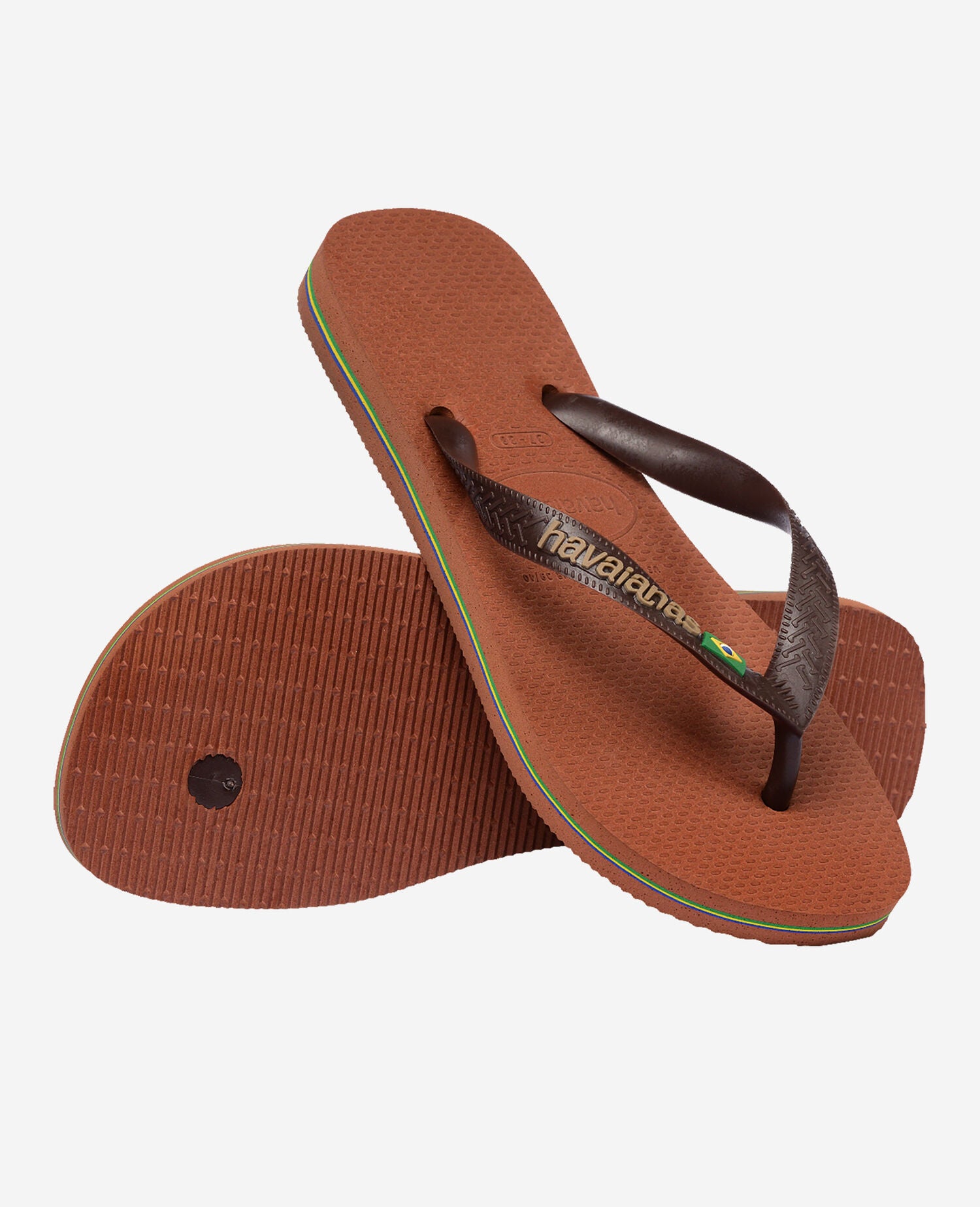 Havaianas Infradito Brasil Logo Marrone