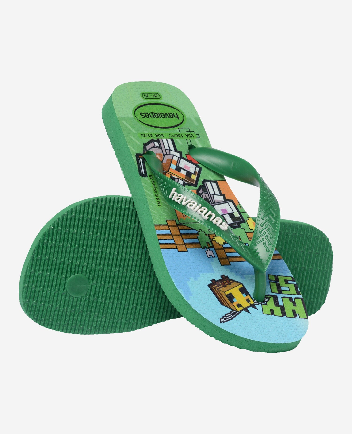 Havaianas Infradito Kids Minecraft Verde