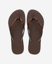 Havaianas Infradito Slim Glitter II Marrone