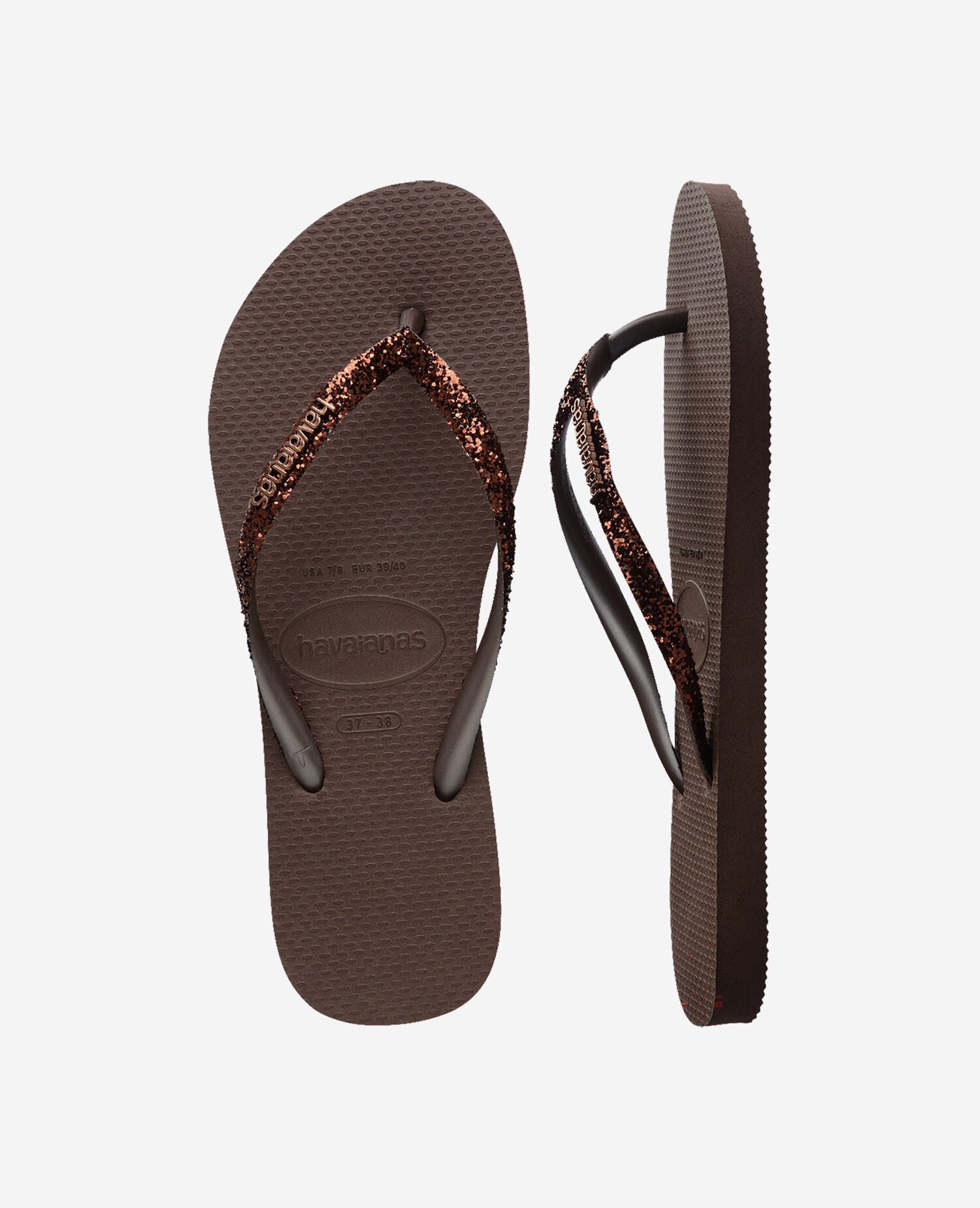 Havaianas Infradito Slim Glitter II Marrone
