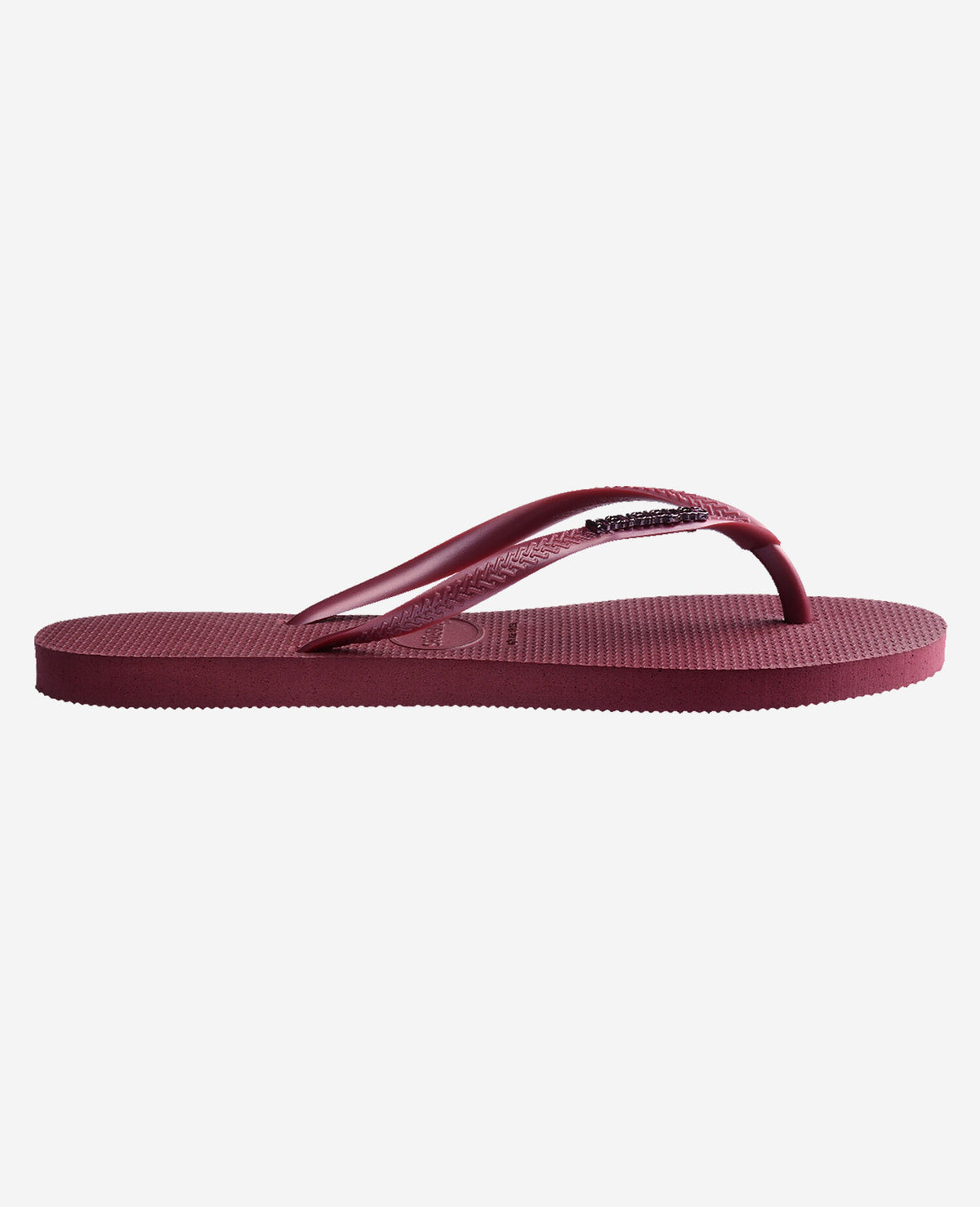Havaianas Infradito Slim Logo Metallic Bordeaux