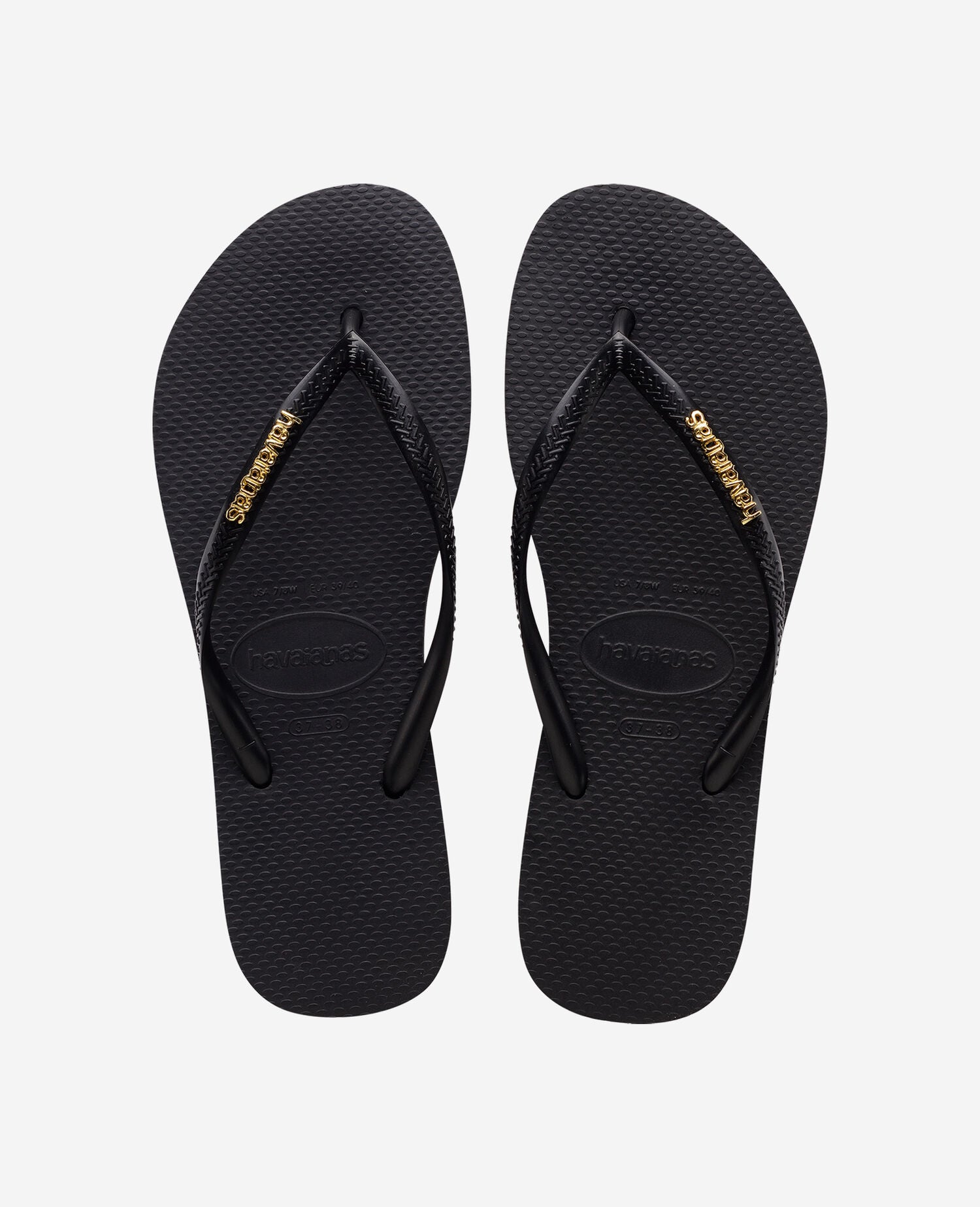Havaianas Infradito Slim Logo Metallic Giallo