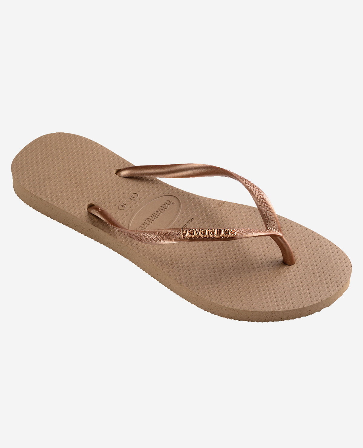 Havaianas Infradito Slim Logo Metallic Rosa