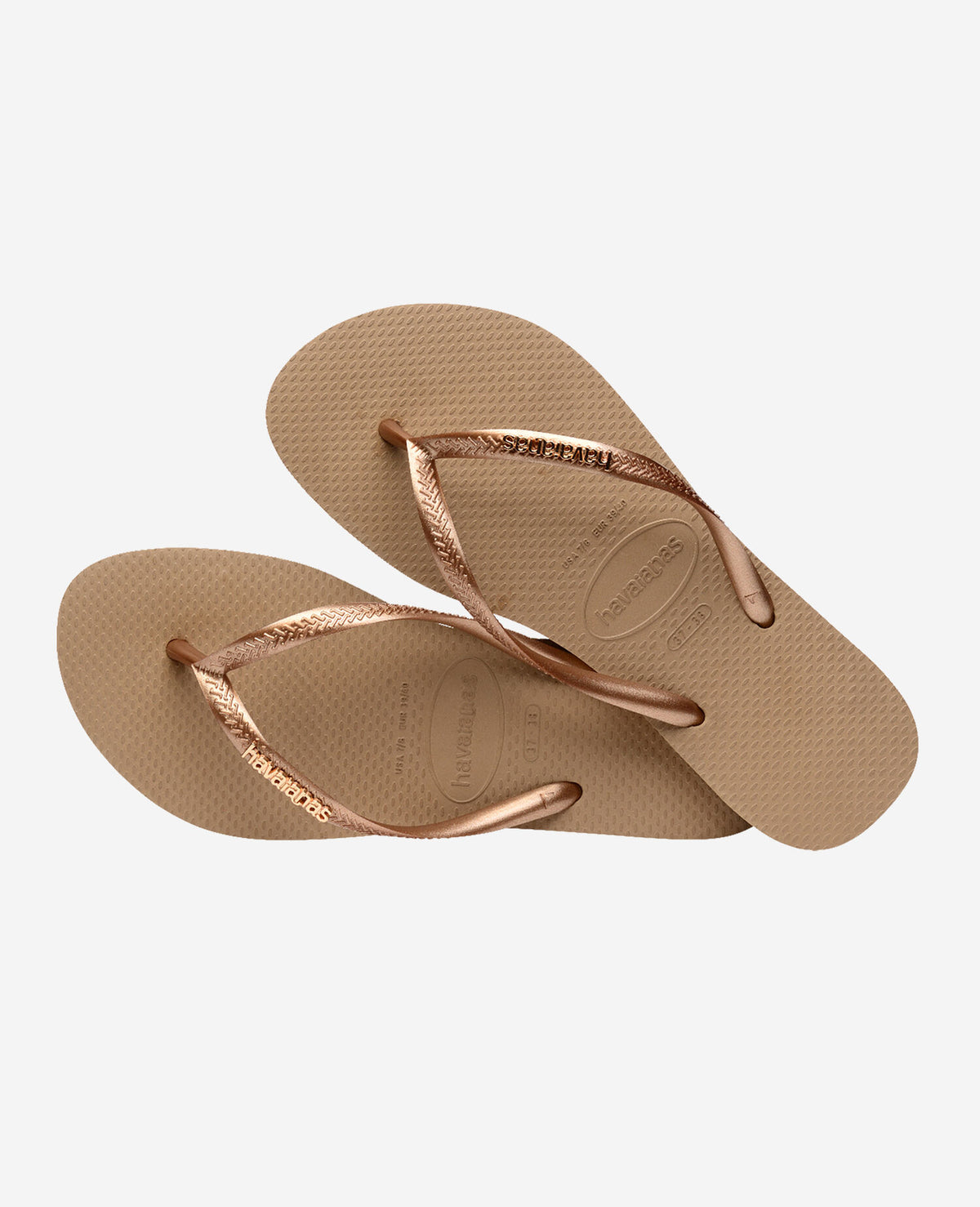 Havaianas Infradito Slim Logo Metallic Rosa