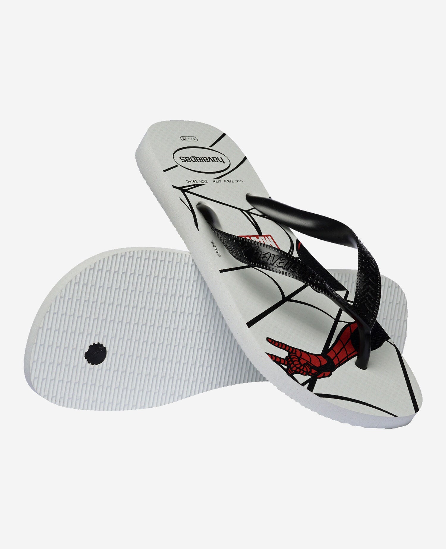 Havaianas Infradito Top Marvel Logomania Bianco