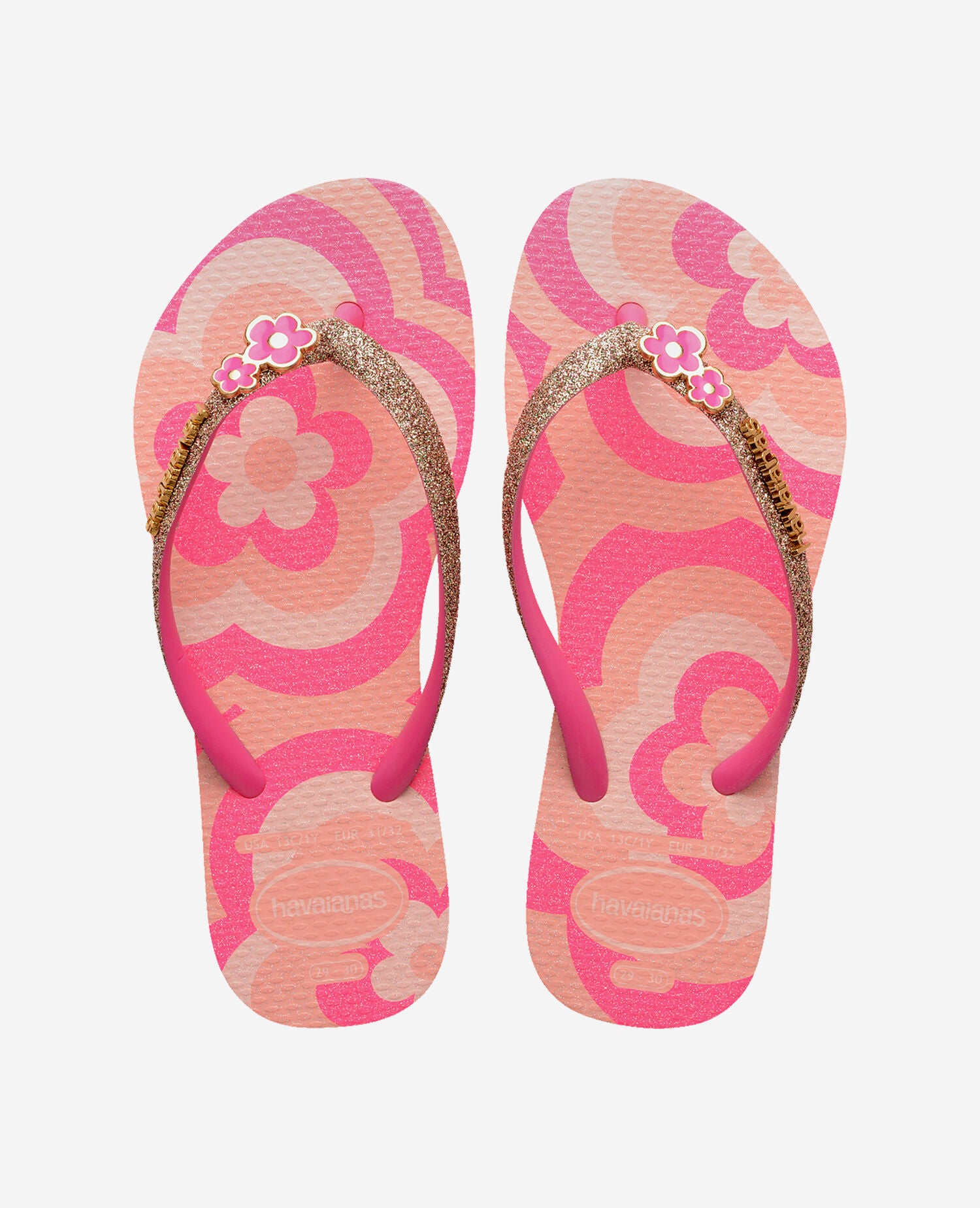 Havaianas Kids Slim Glitter Trendy Rosa