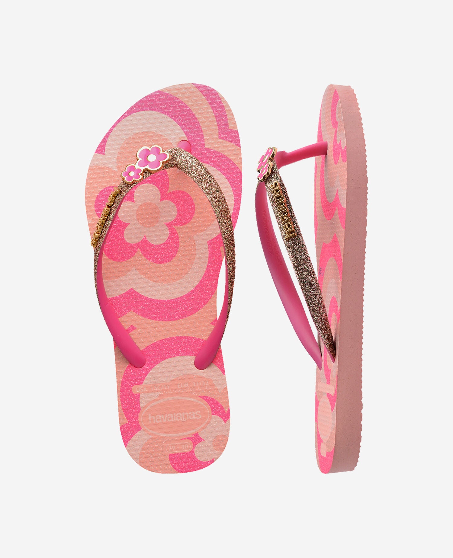 Havaianas Kids Slim Glitter Trendy Rosa