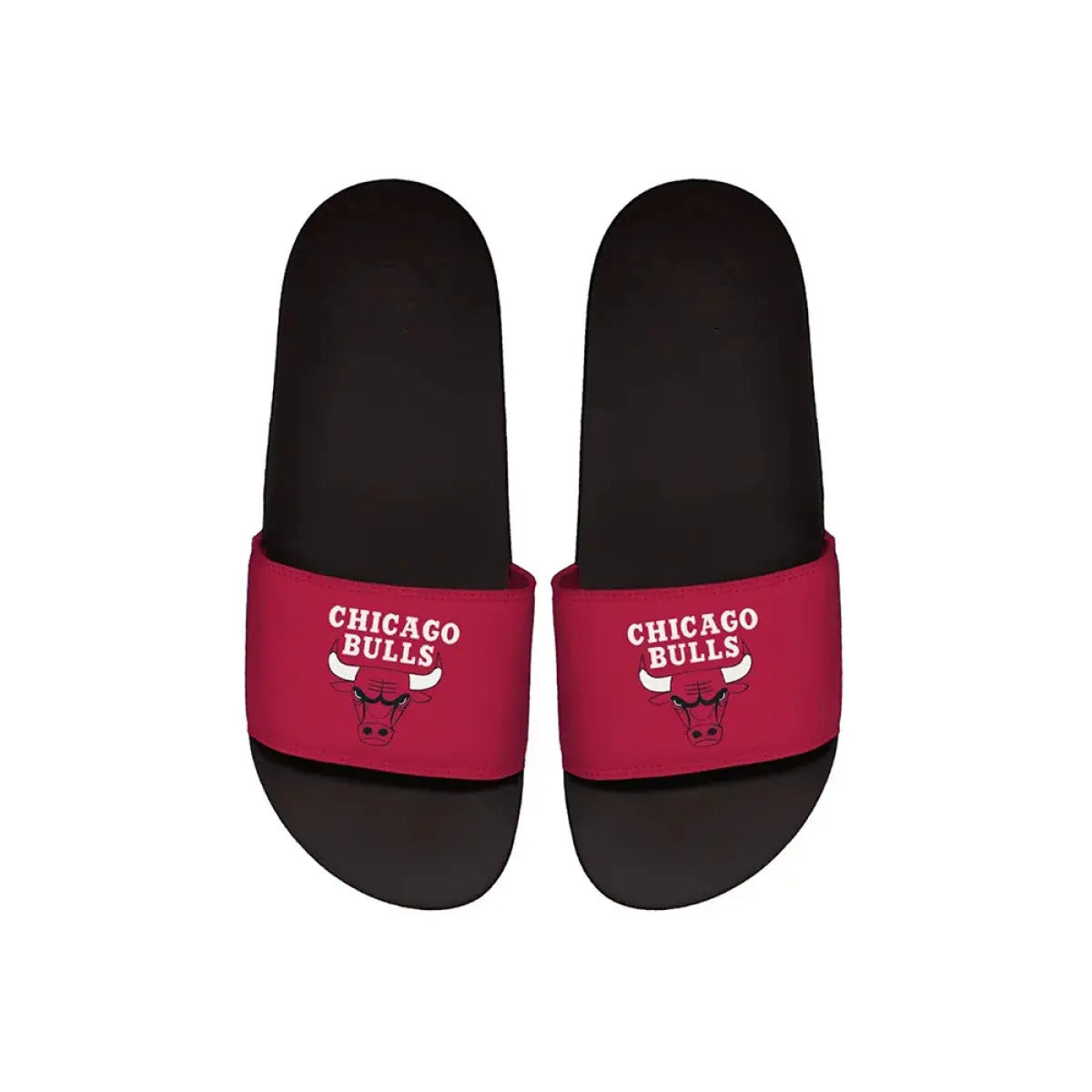 Ciabatte Motto NBA Chicago Bulls Global - Nero/Rosso