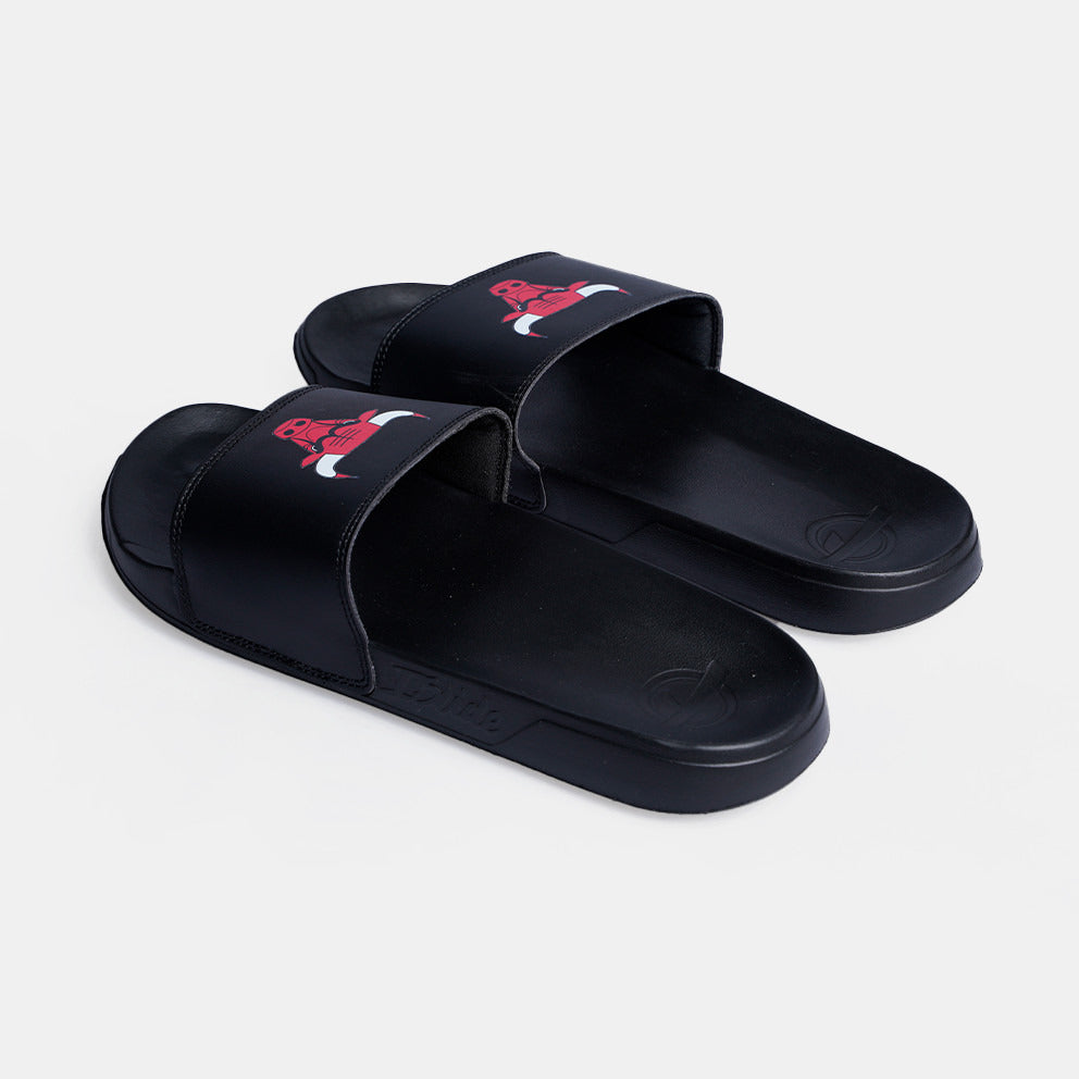 Ciabatte Motto NBA Chicago Bulls Primary Logo - Nero