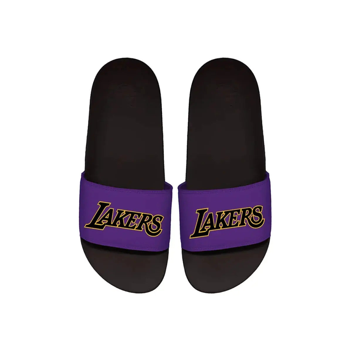 Ciabatte Motto NBA Los Angeles Lakers Wordmark - Nero/Viola