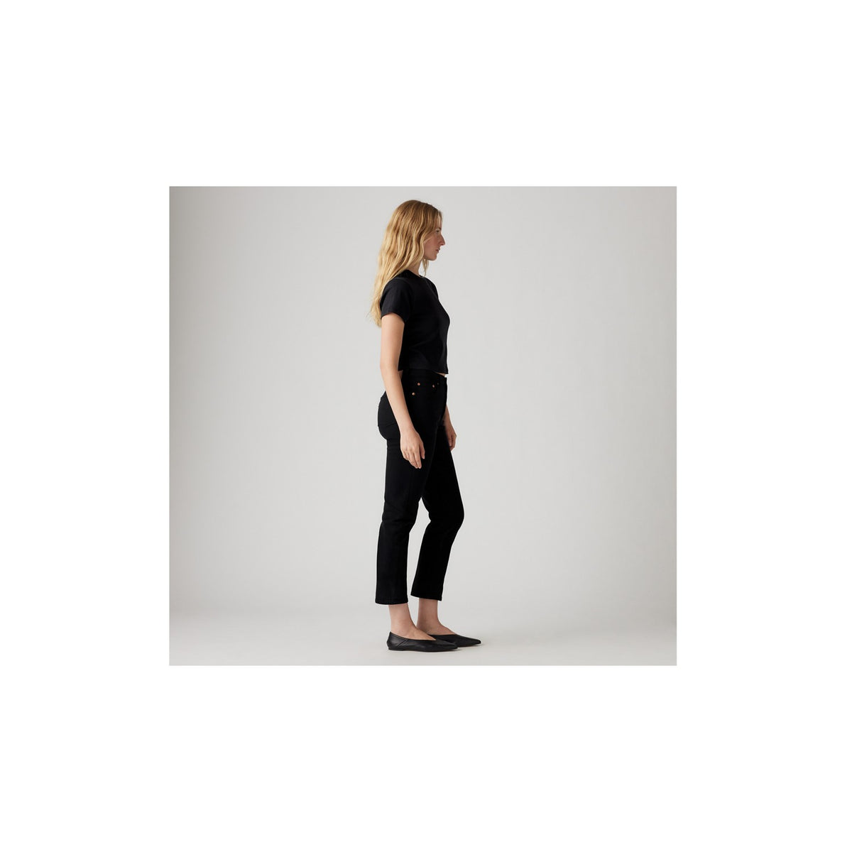 Jeans 501 Original Cropped - Nero