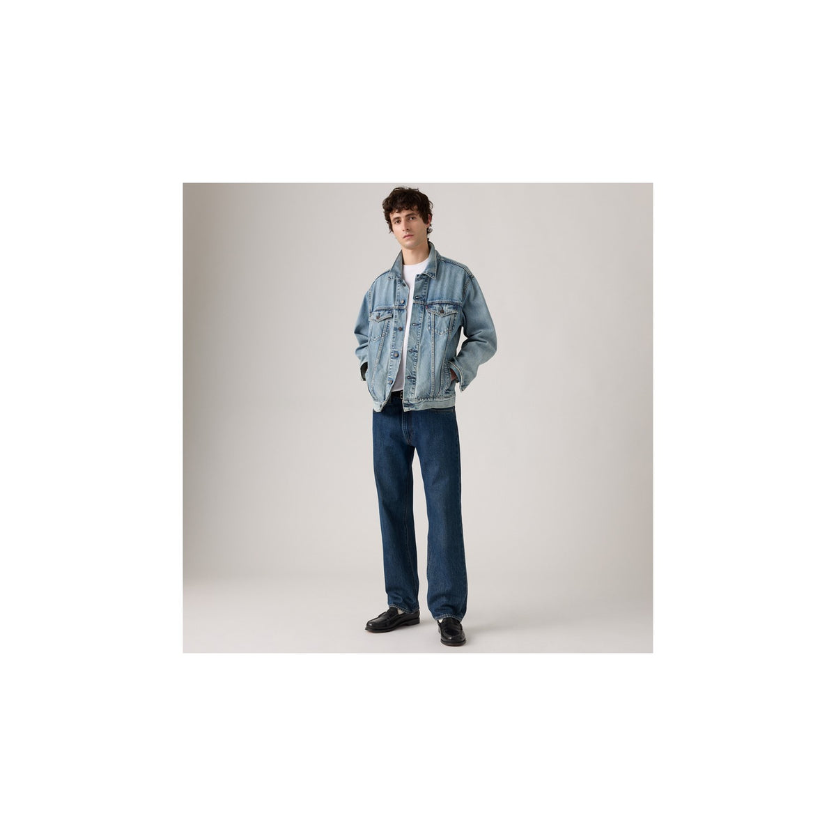 Jeans 555 Relaxed Straight - Indaco Scuro