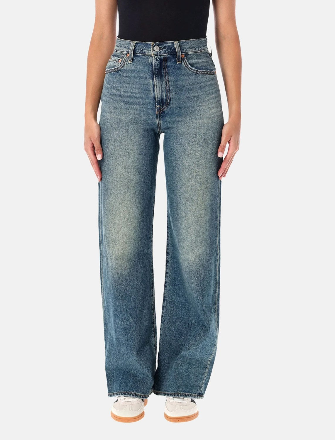 Jeans Ribcage Wide Leg - Indaco Scuro