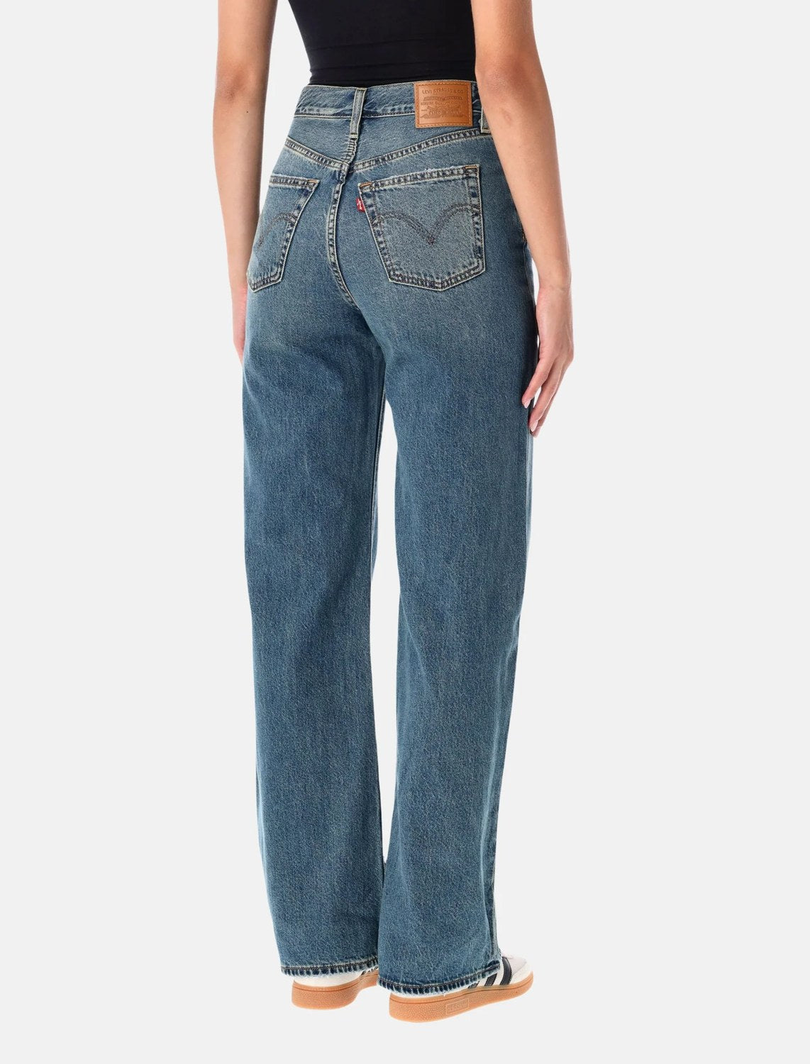 Jeans Ribcage Wide Leg - Indaco Scuro