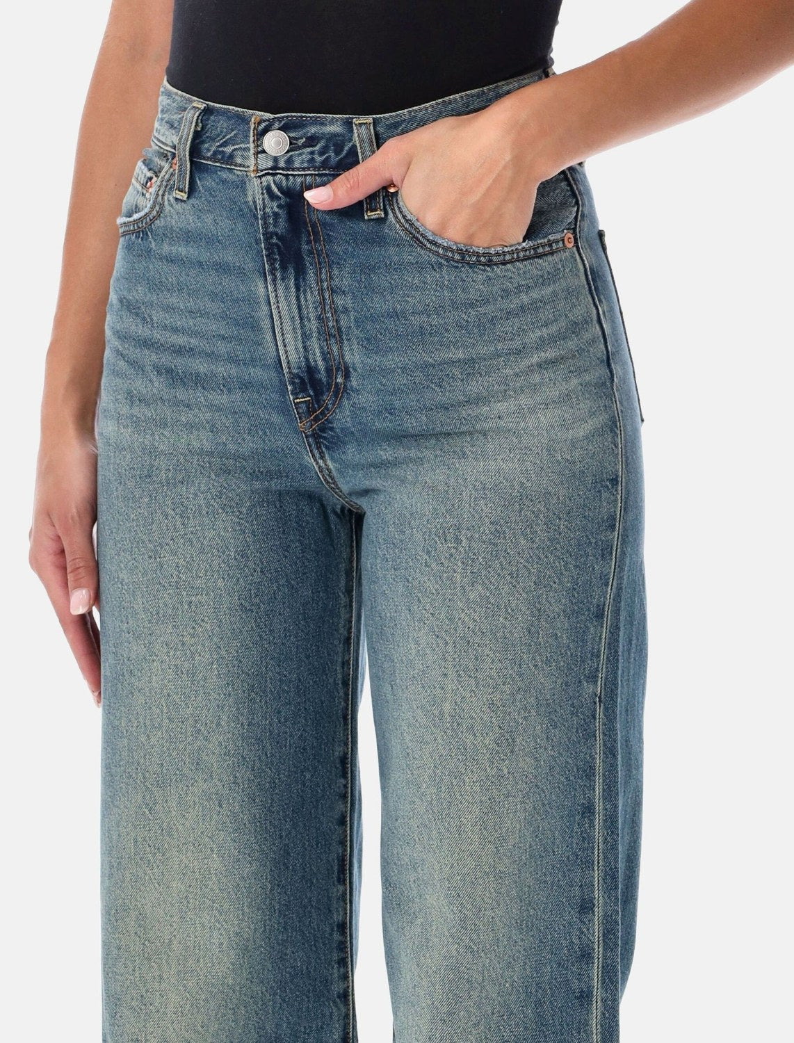 Jeans Ribcage Wide Leg - Indaco Scuro