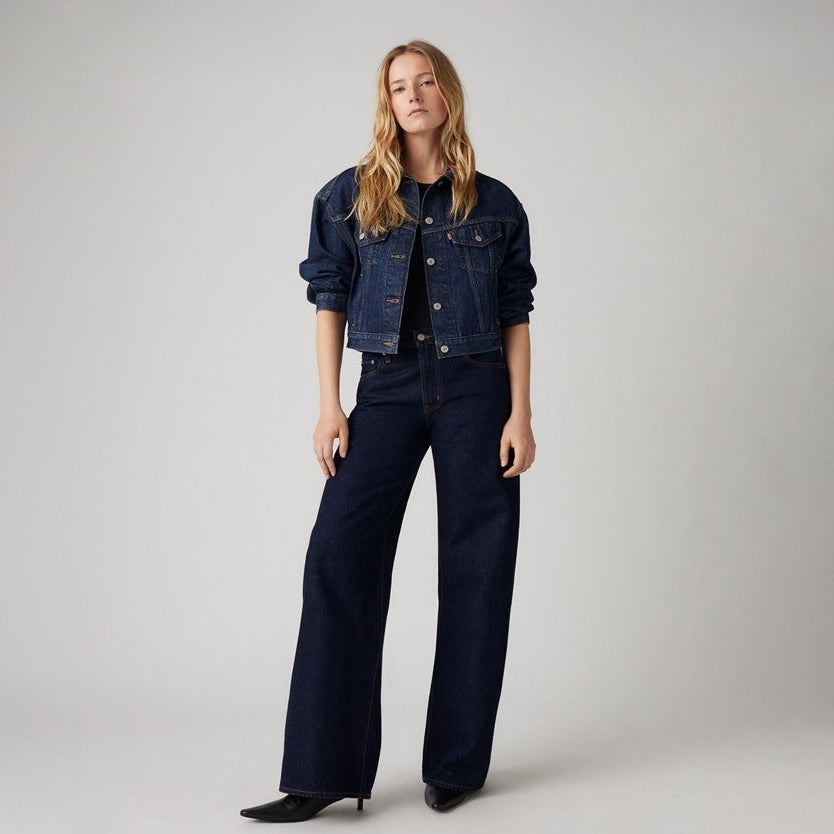 Jeans Baggy Straight - Indaco Scuro