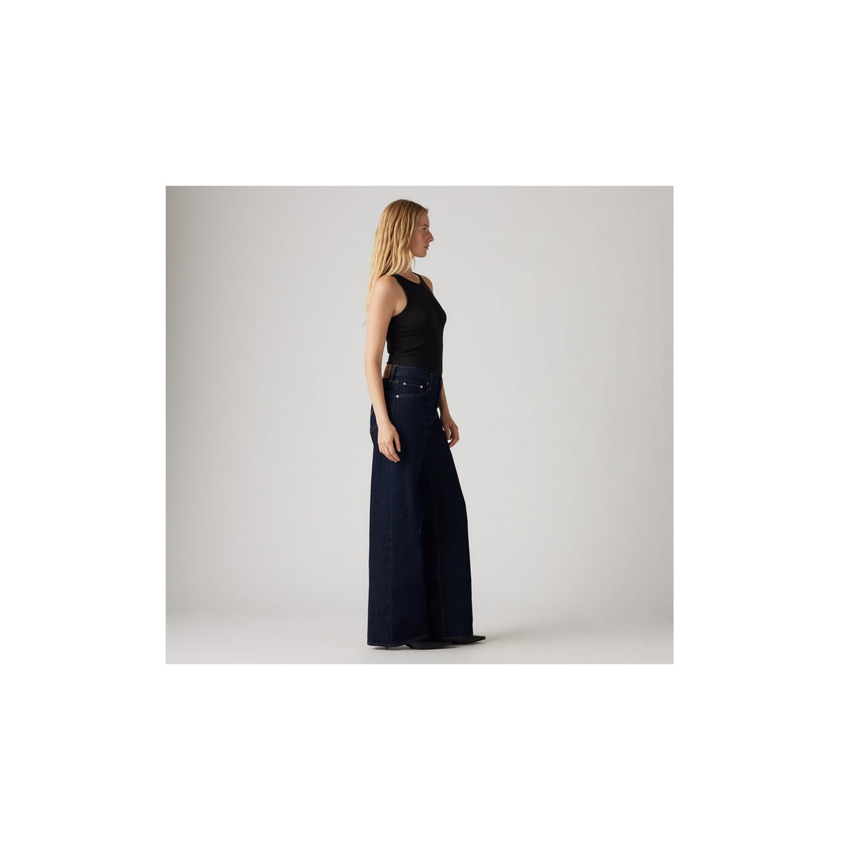 Jeans Baggy Straight - Indaco Scuro