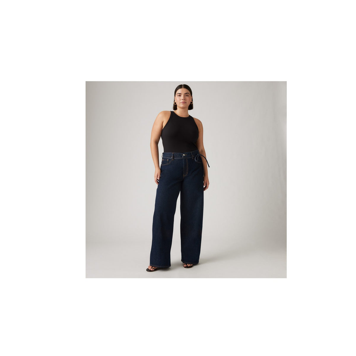 Jeans Baggy Straight - Indaco Scuro