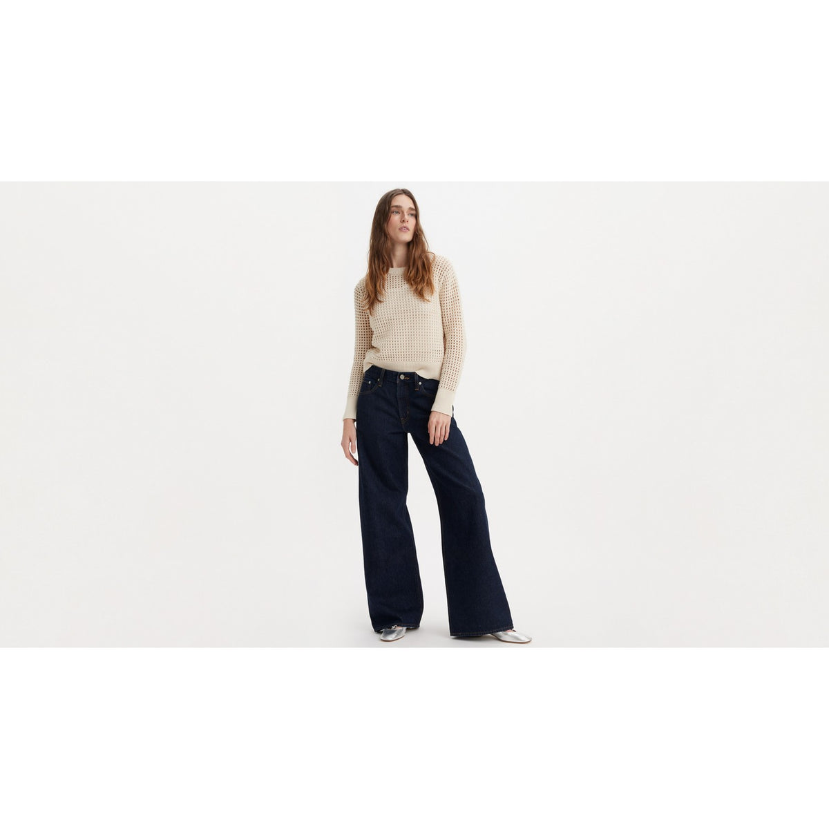 Jeans Baggy Straight - Indaco Scuro