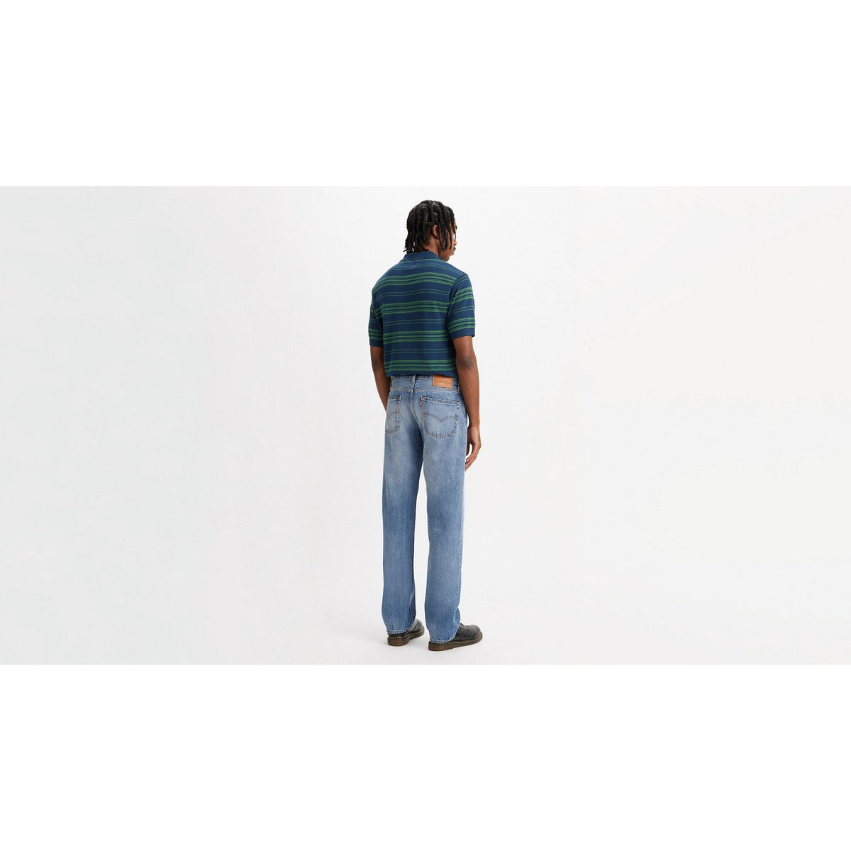 Jeans 555 Relaxed Straight - Indaco Medio