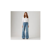 Jeans 728 High Rise Wide Leg - Indaco Medio