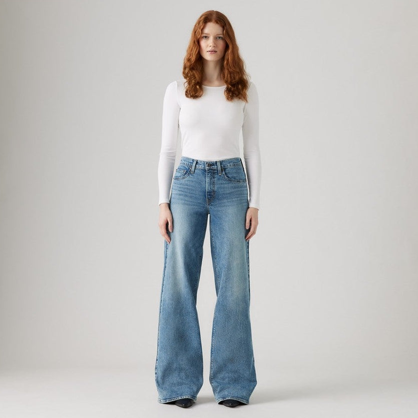 Jeans 728 High Rise Wide Leg - Indaco Medio