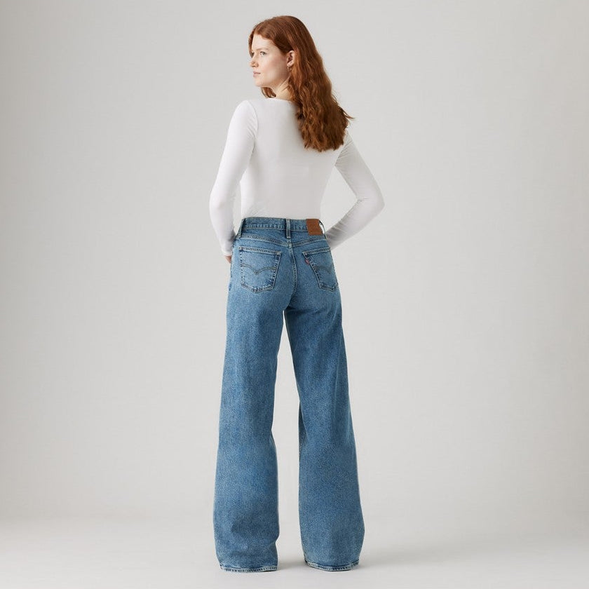 Jeans 728 High Rise Wide Leg - Indaco Medio