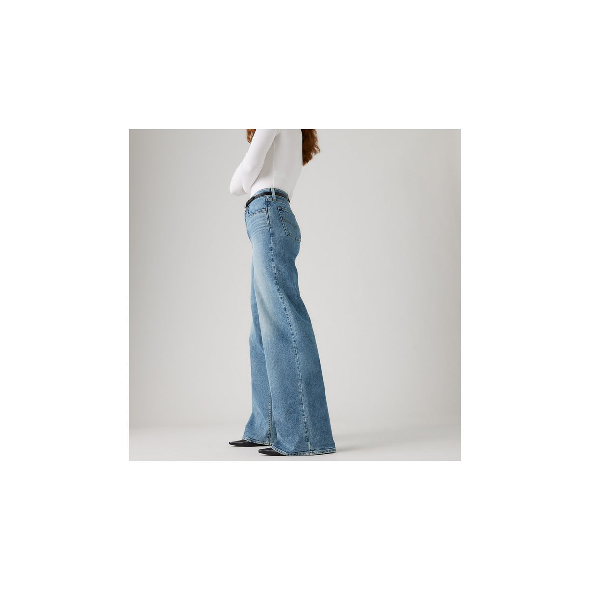 Jeans 728 High Rise Wide Leg - Indaco Medio
